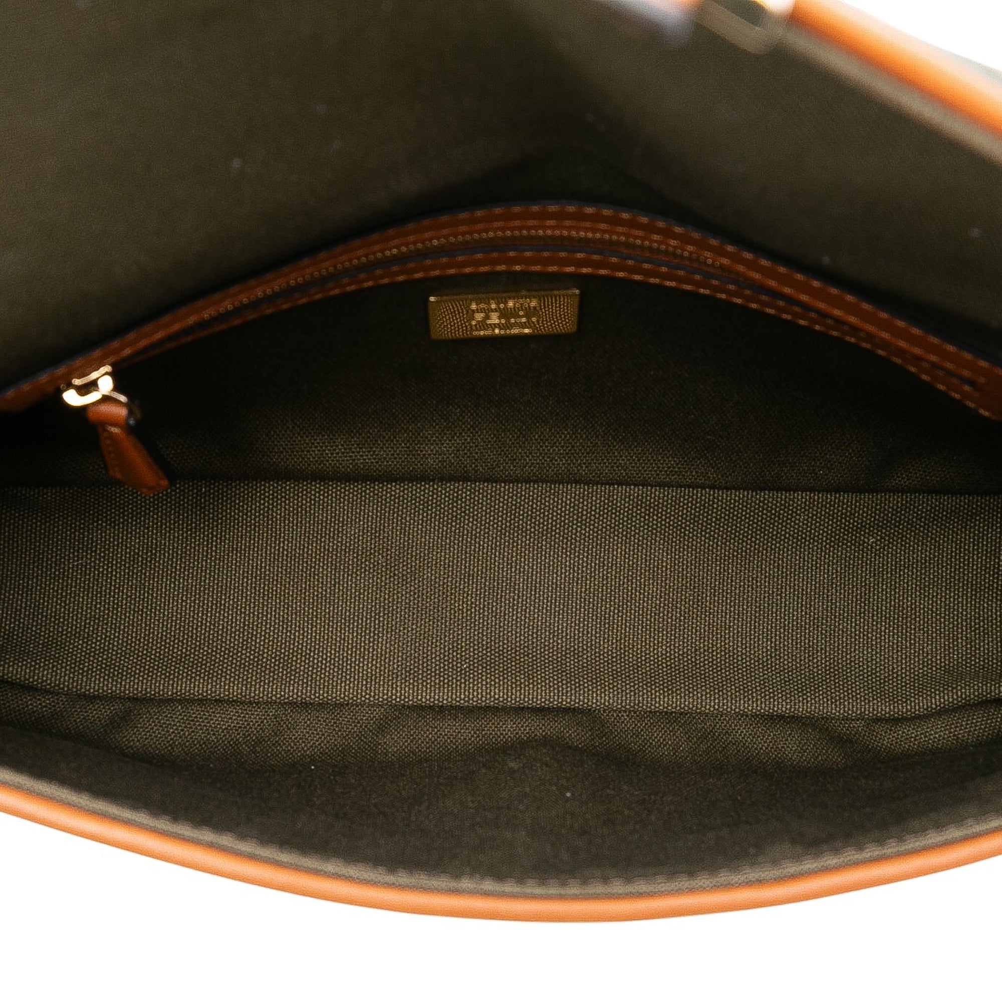 Fendi Zucca Embroidered Canvas Baguette Satchel - image 4