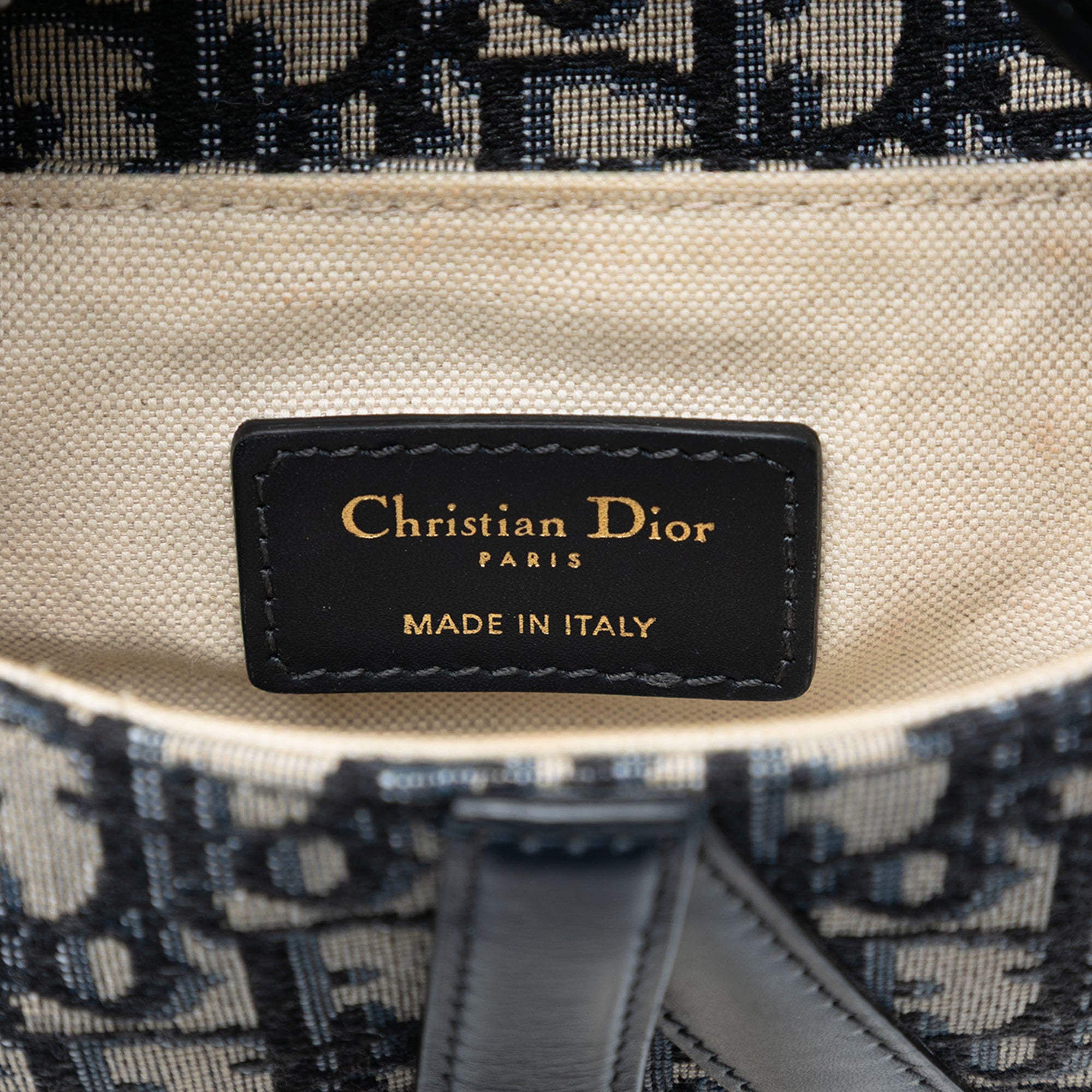 Dior Micro Oblique Canvas Saddle Bag - image 5