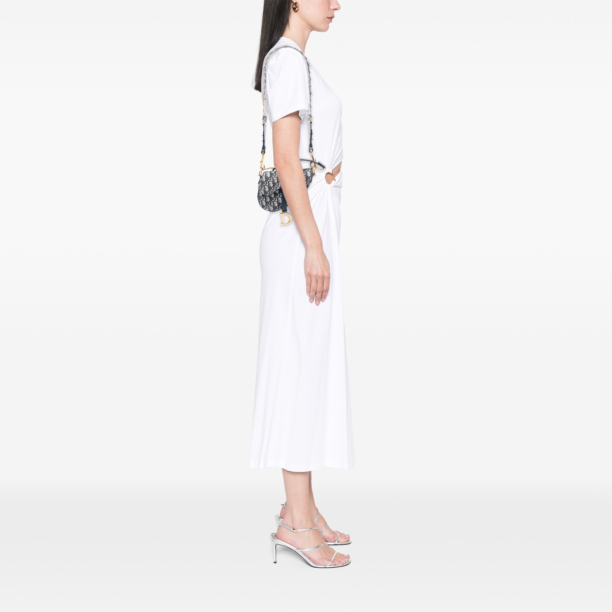 Dior Micro Oblique Canvas Saddle Bag - image 7