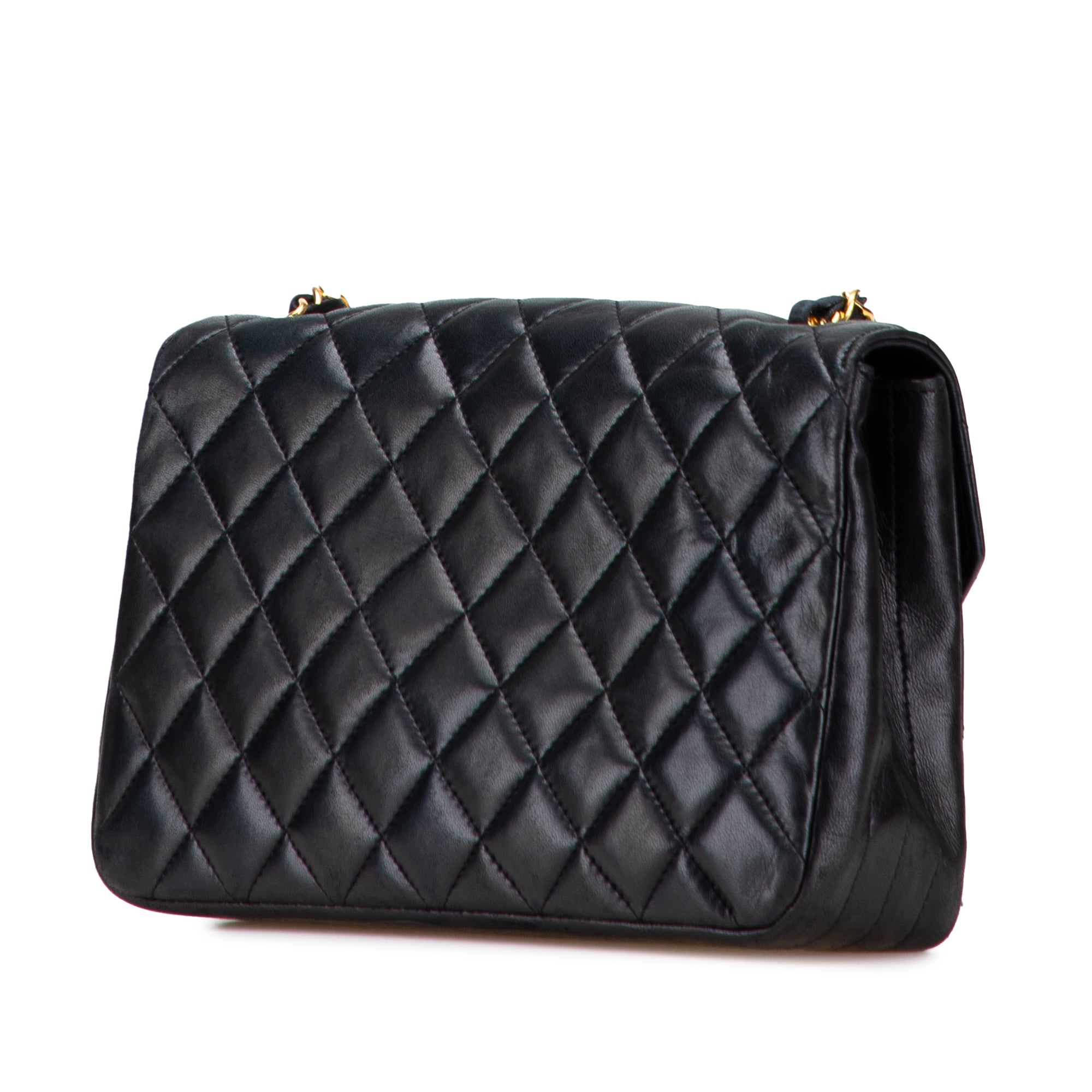 Chanel Quilted Lambskin Half Moon Single Flap - image 2