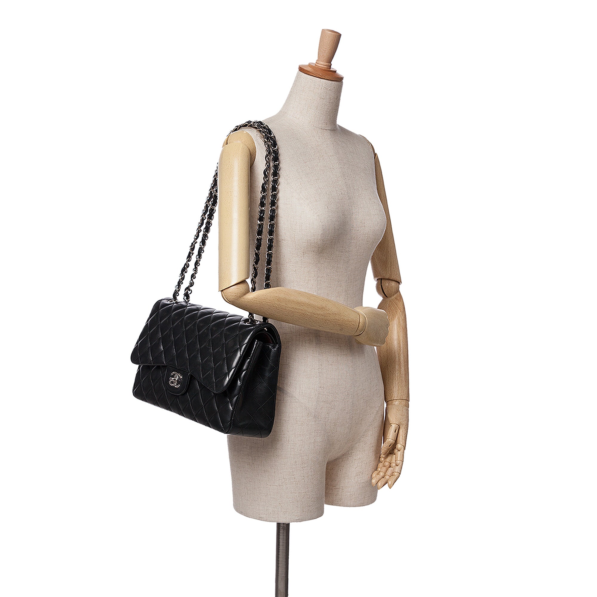 Chanel Jumbo Classic Lambskin Double Flap - image 11