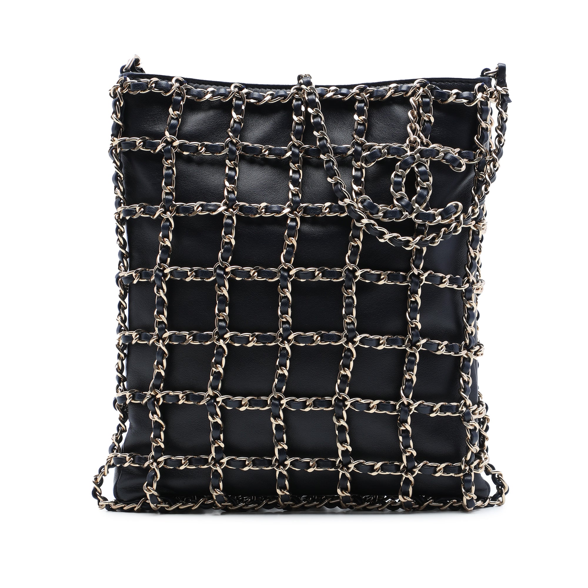 Chanel Lambskin Chain Frame Crossbody - image 1