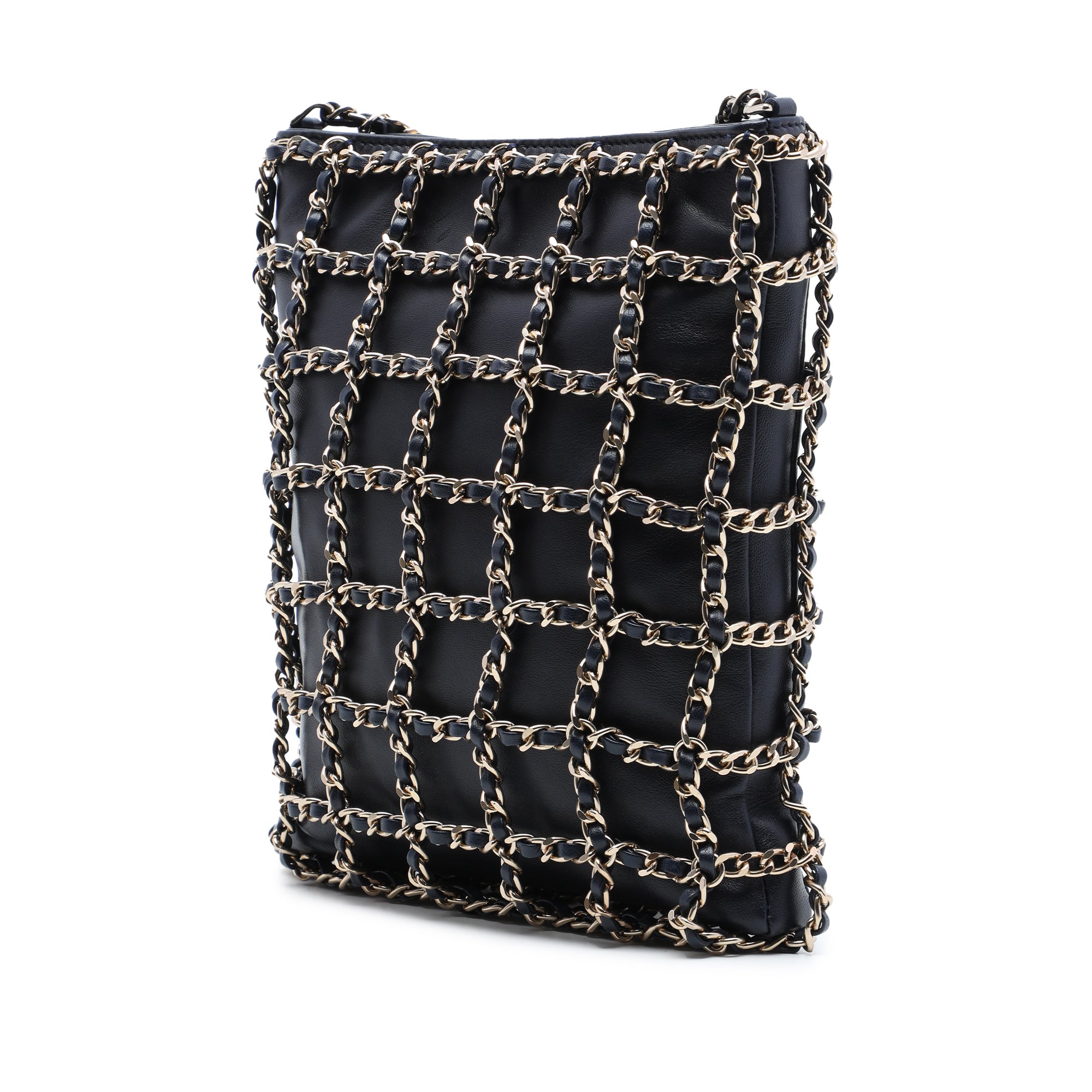 Chanel Lambskin Chain Frame Crossbody - image 2