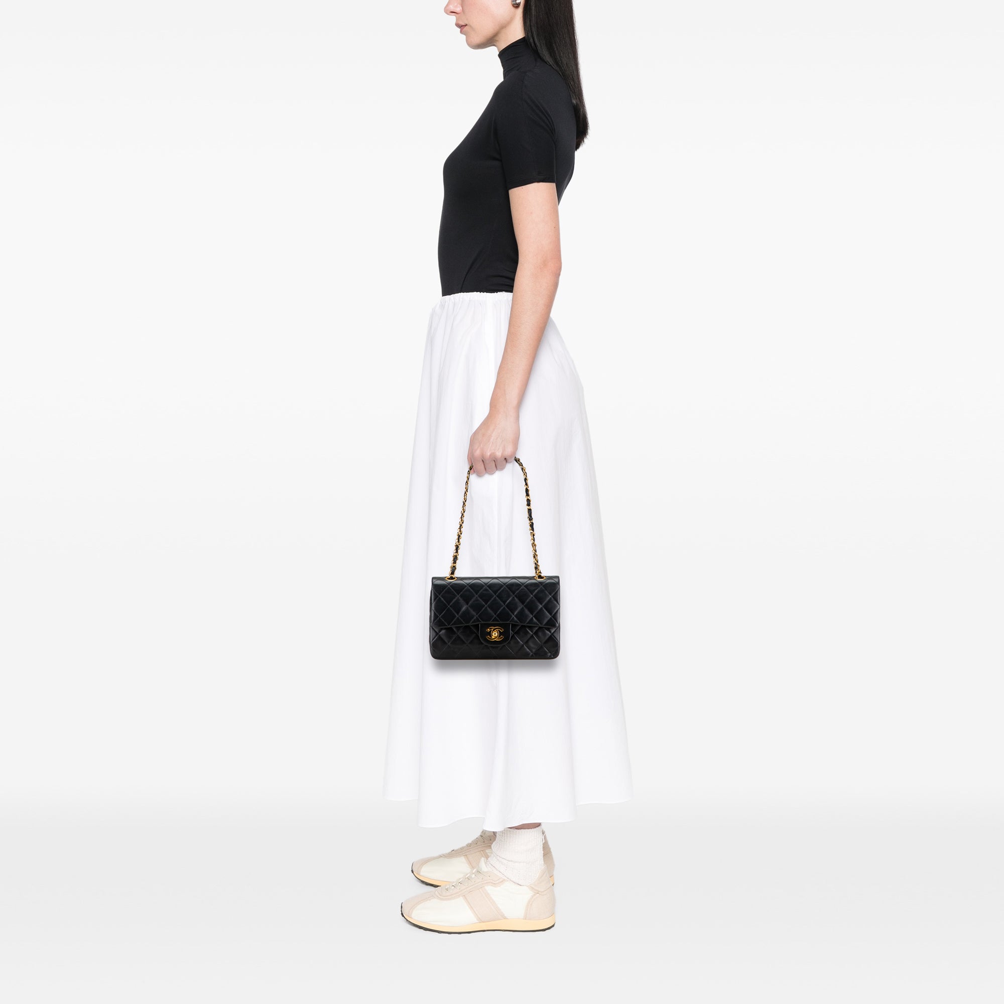Chanel Small Classic Lambskin Double Flap - image 10