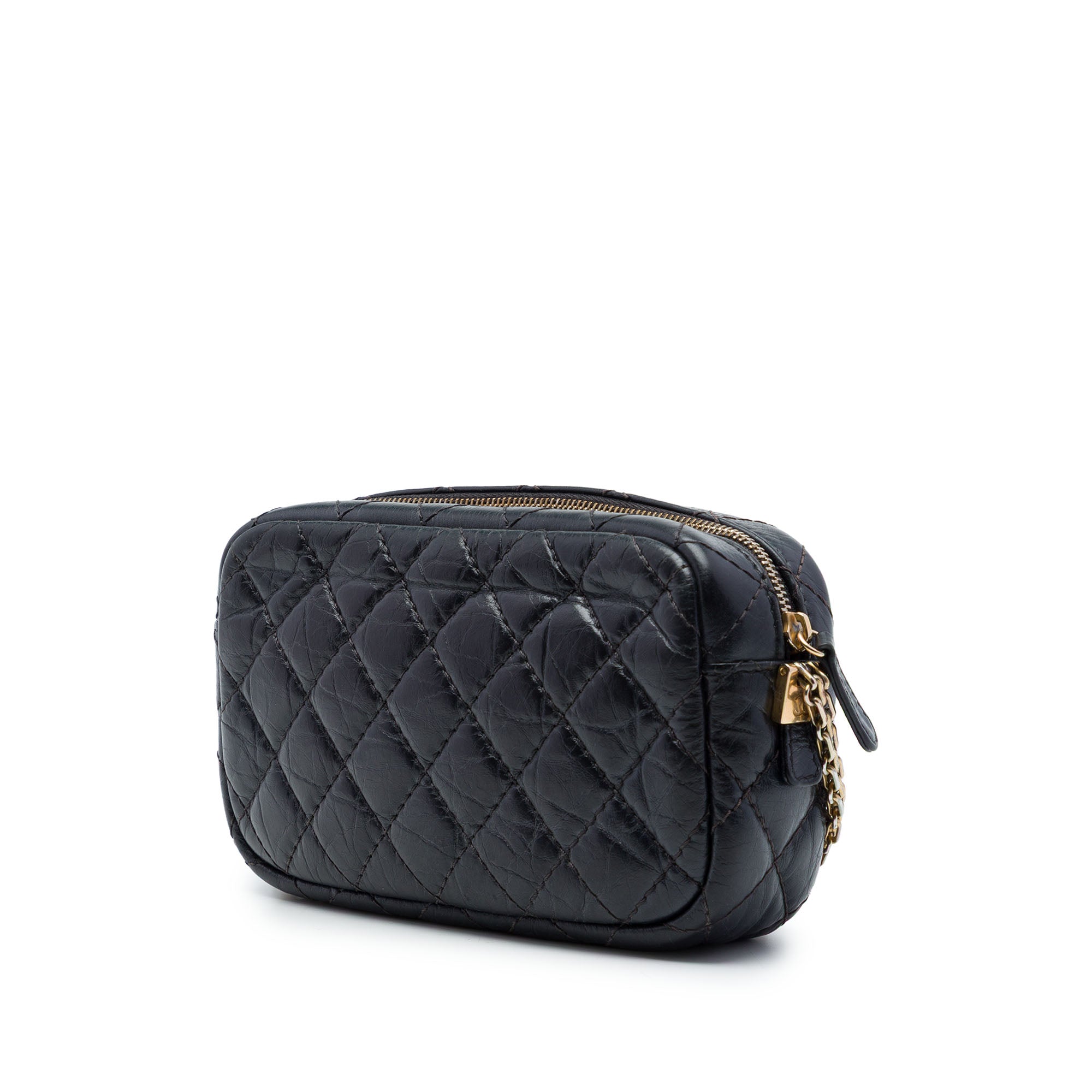 Chanel Mini Quilted Aged Calfskin Reissue Camera Bag - image 2