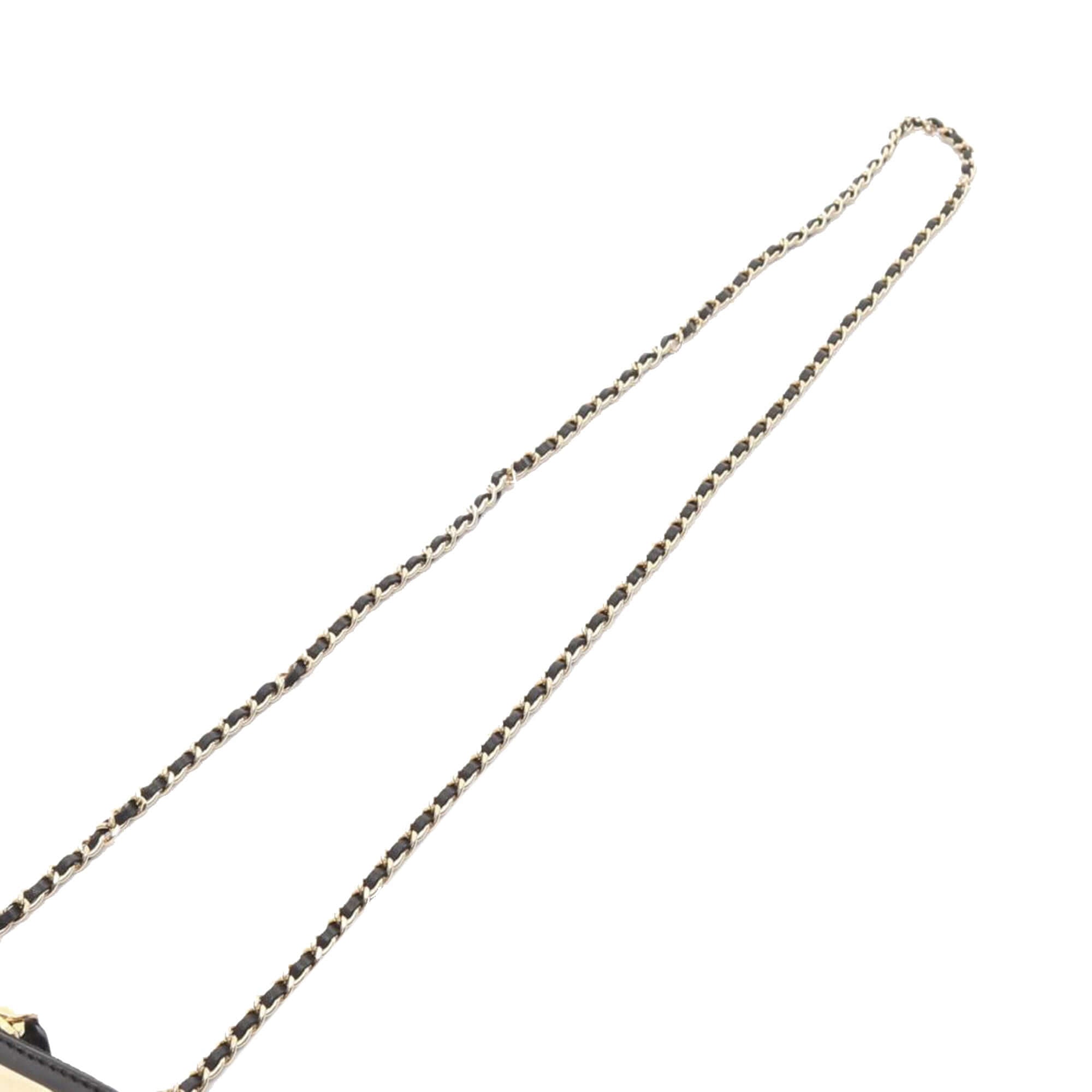 Chanel Extra Mini CC Quilted Golden Plate Vanity Crossbody