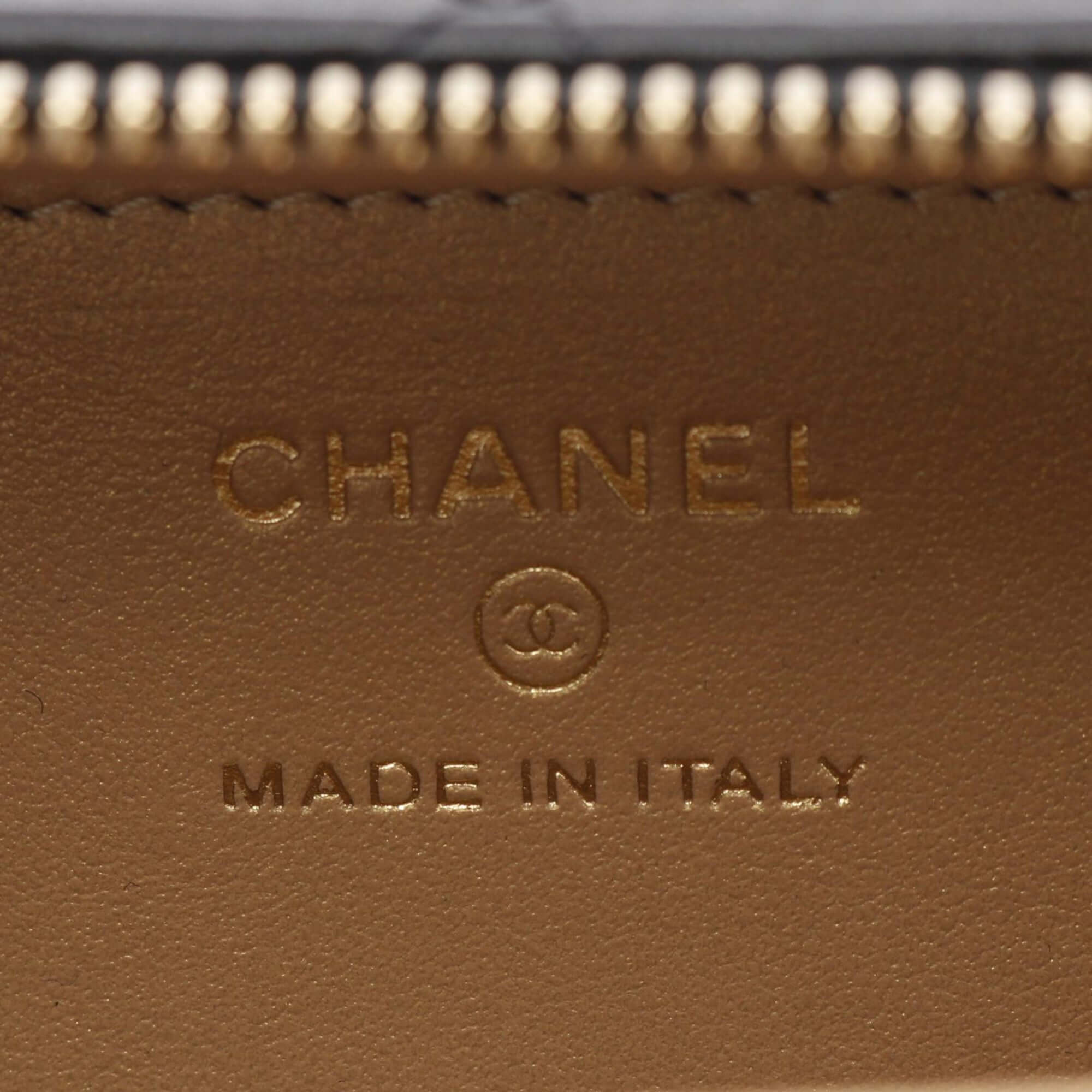Chanel Extra Mini CC Quilted Golden Plate Vanity Crossbody