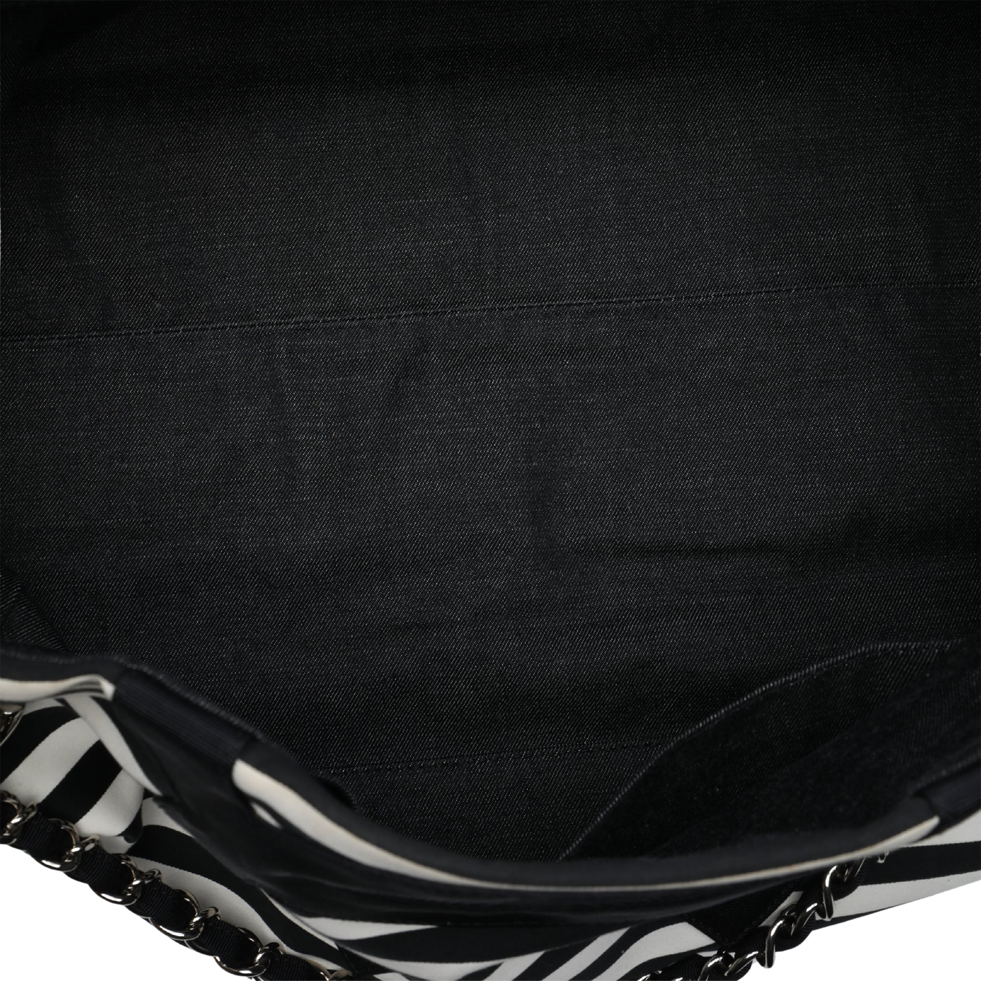 Chanel Extra Large CC Striped Canvas Mariniere Chain Tote - image 4
