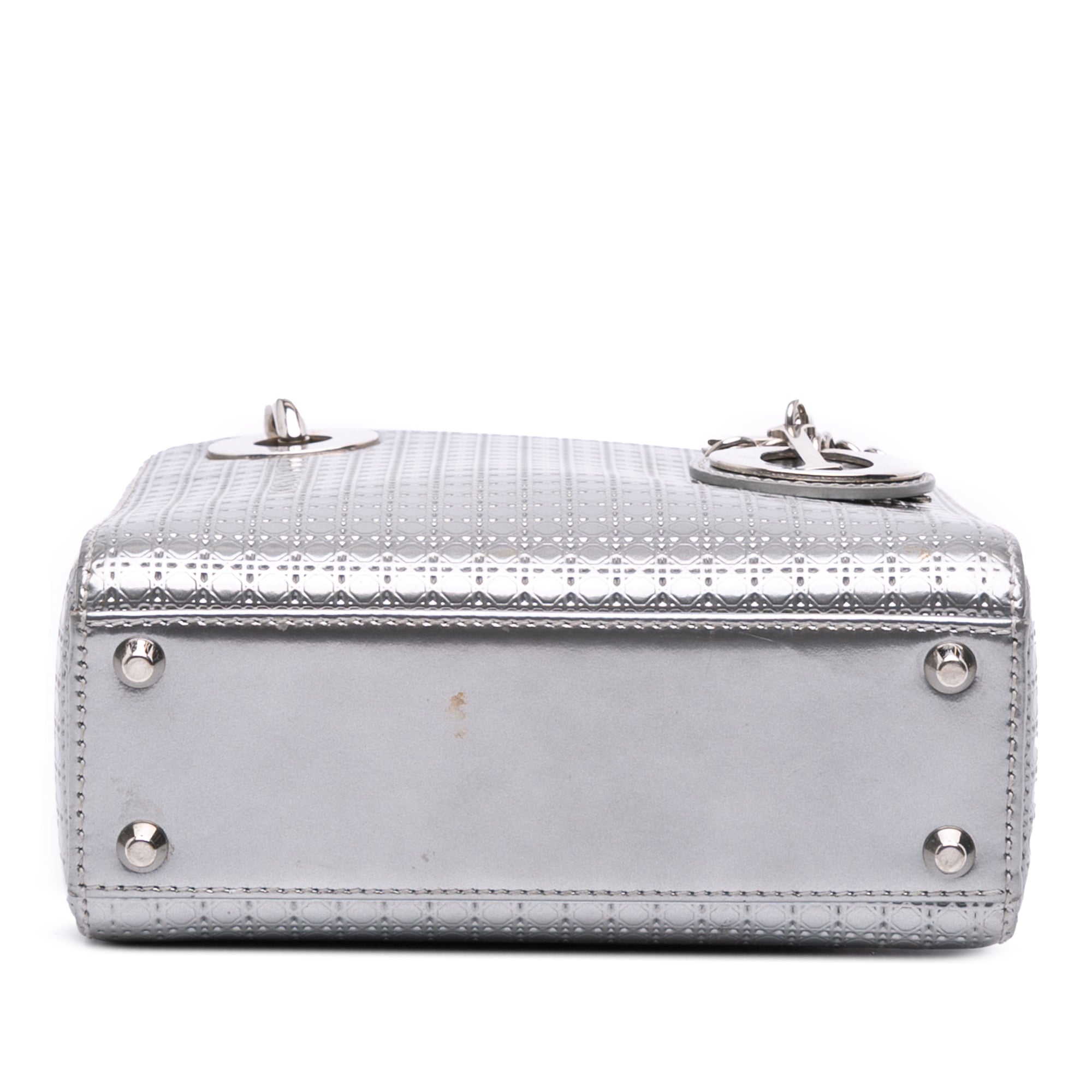 Dior Mini Metallic Patent Microcannage Lady Dior - image 3