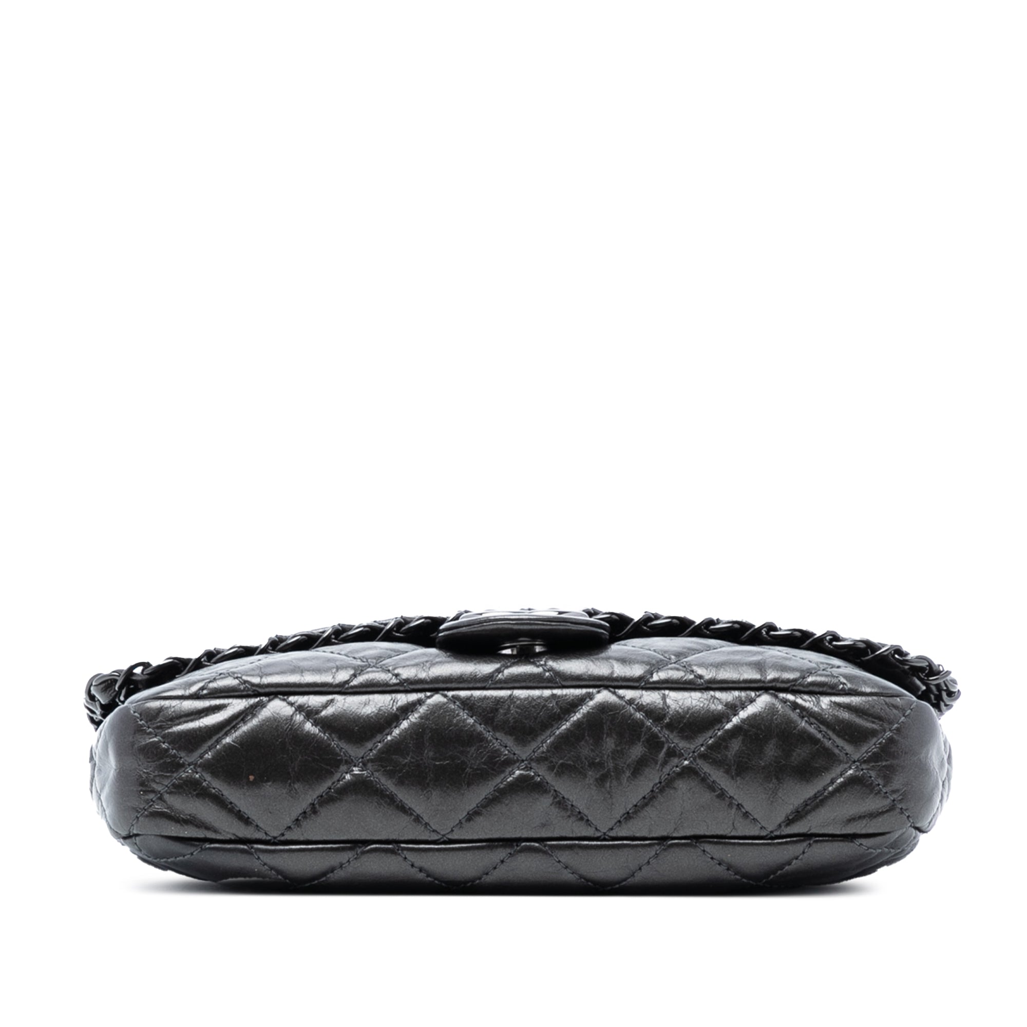 Chanel Small Quilted Metallic Aged Calfskin Chain Me Flap - image 3