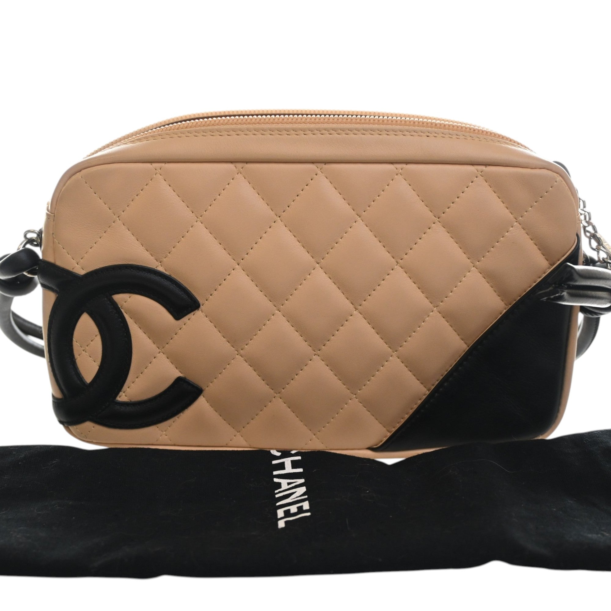 Chanel Quilted Lambskin Cambon Ligne Pochette - image 15