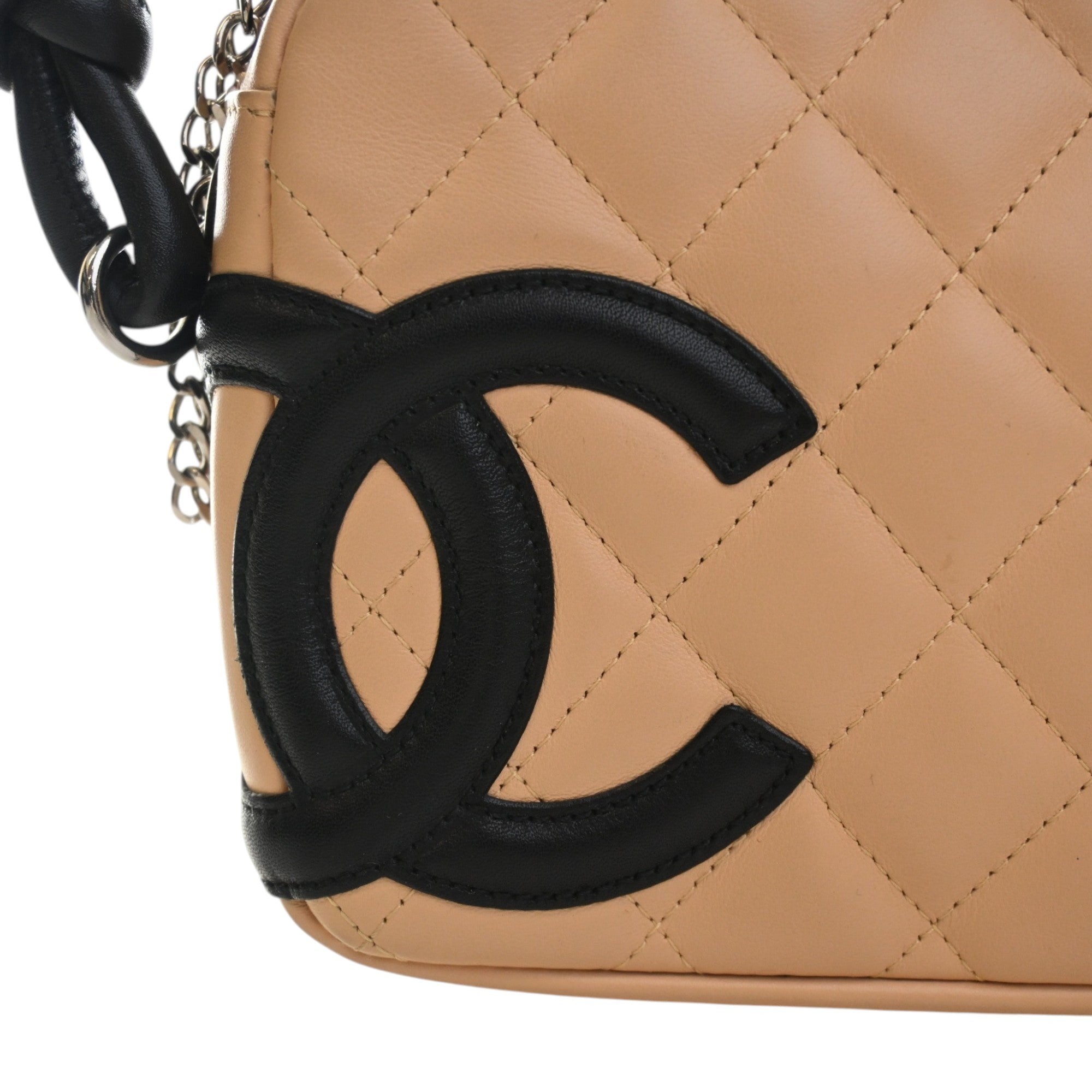 Chanel Quilted Lambskin Cambon Ligne Pochette - image 8
