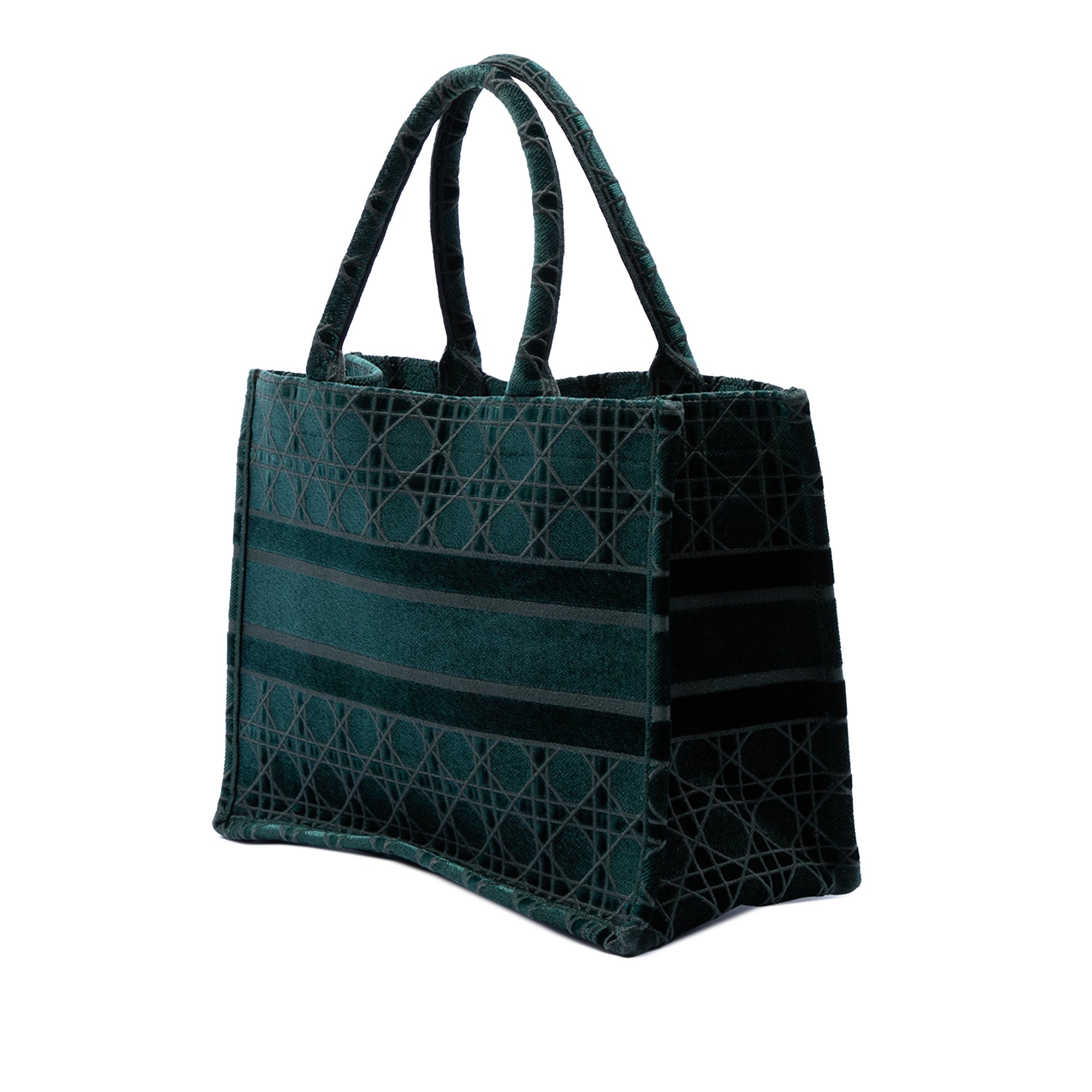 Dior Medium Embroidered Velvet Cannage Book Tote - image 2
