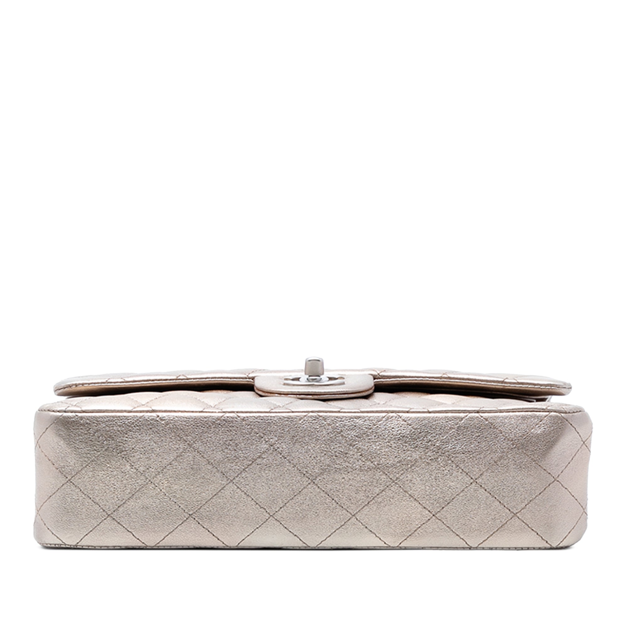 Chanel Medium Classic Metallic Lambskin Double Flap - image 3