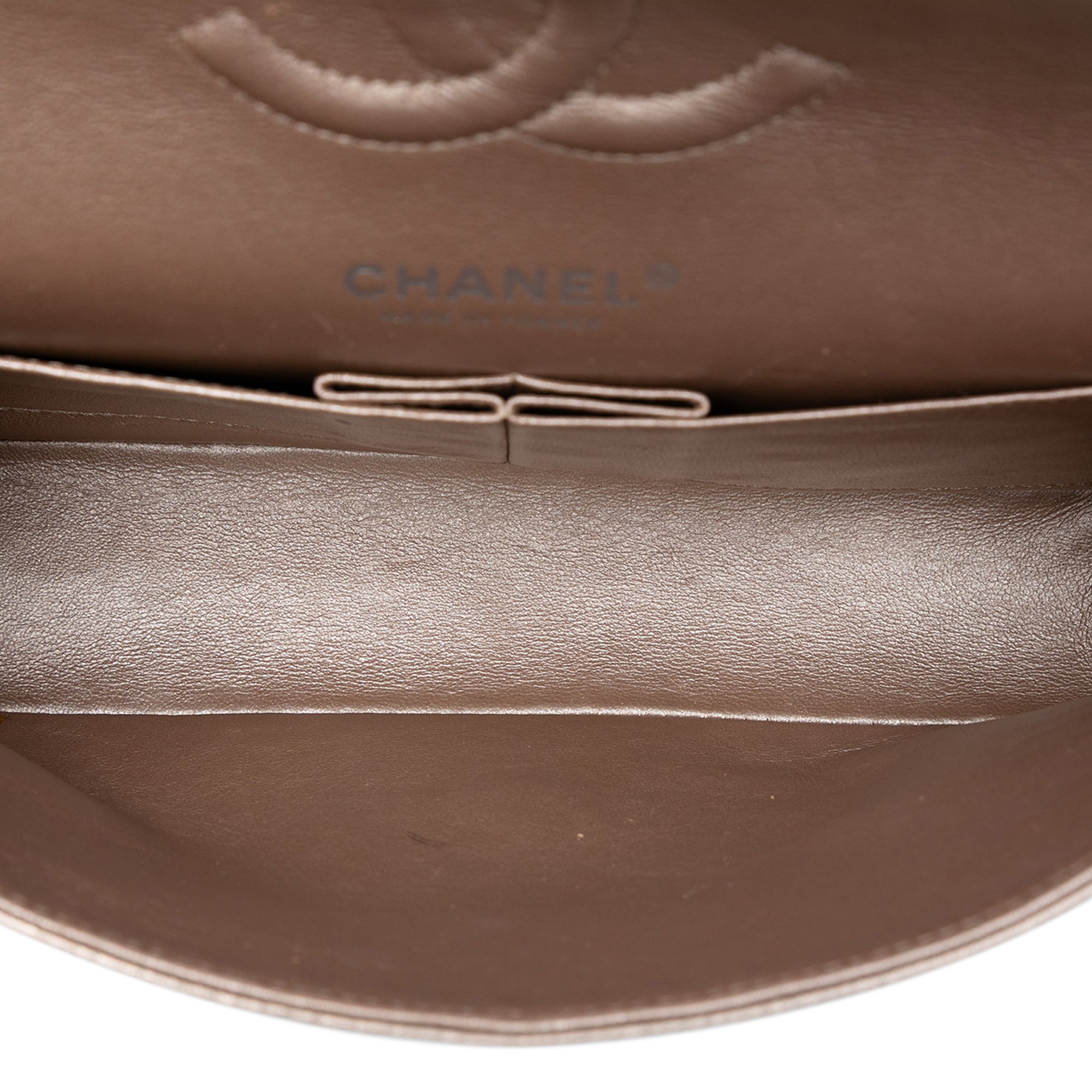 Chanel Medium Classic Metallic Lambskin Double Flap - image 4