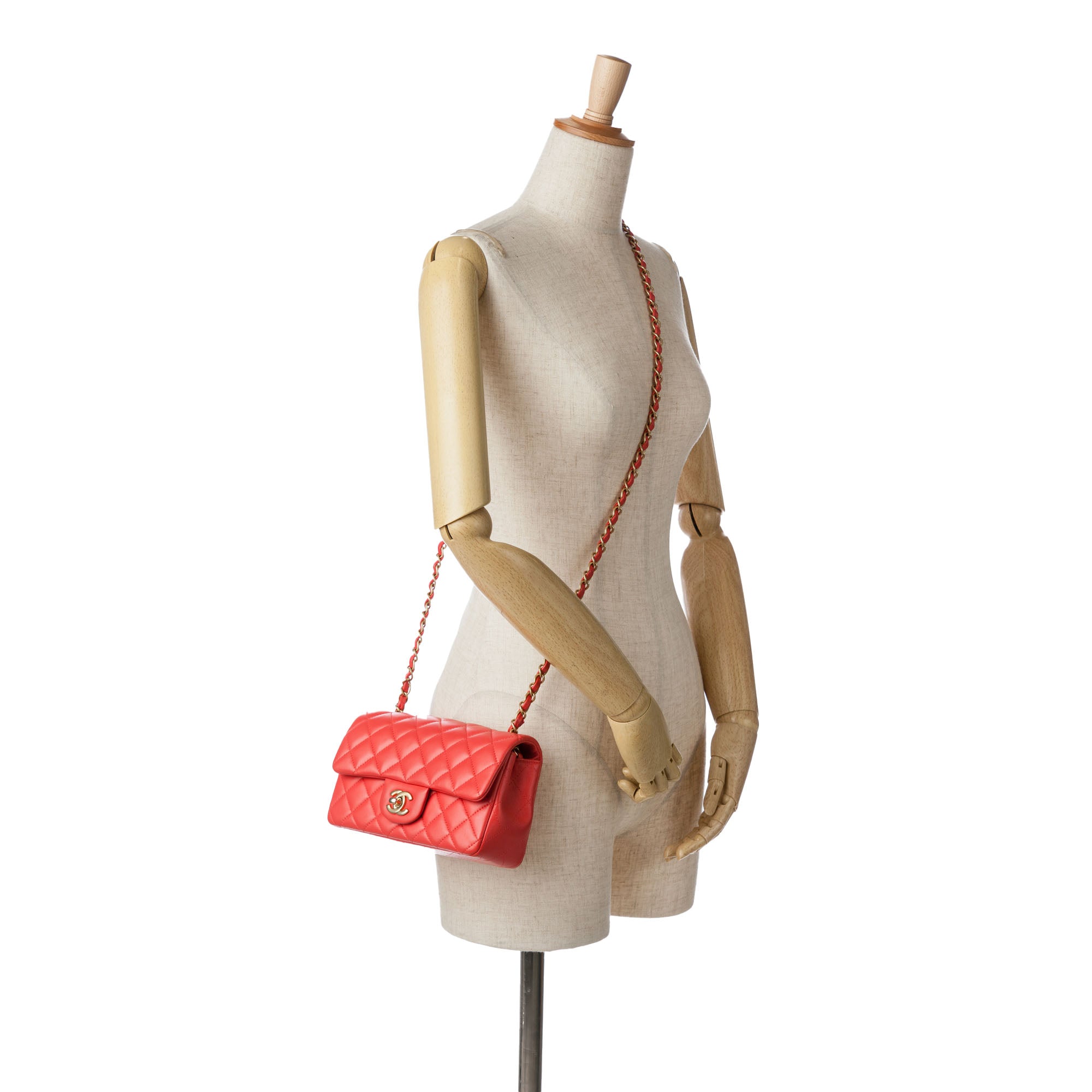 Chanel Mini Rectangular Classic Lambskin Single Flap - image 10