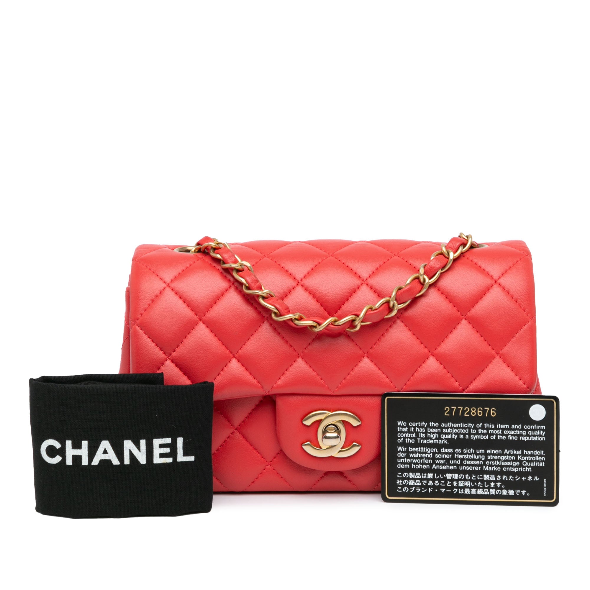 Chanel Mini Rectangular Classic Lambskin Single Flap - image 9