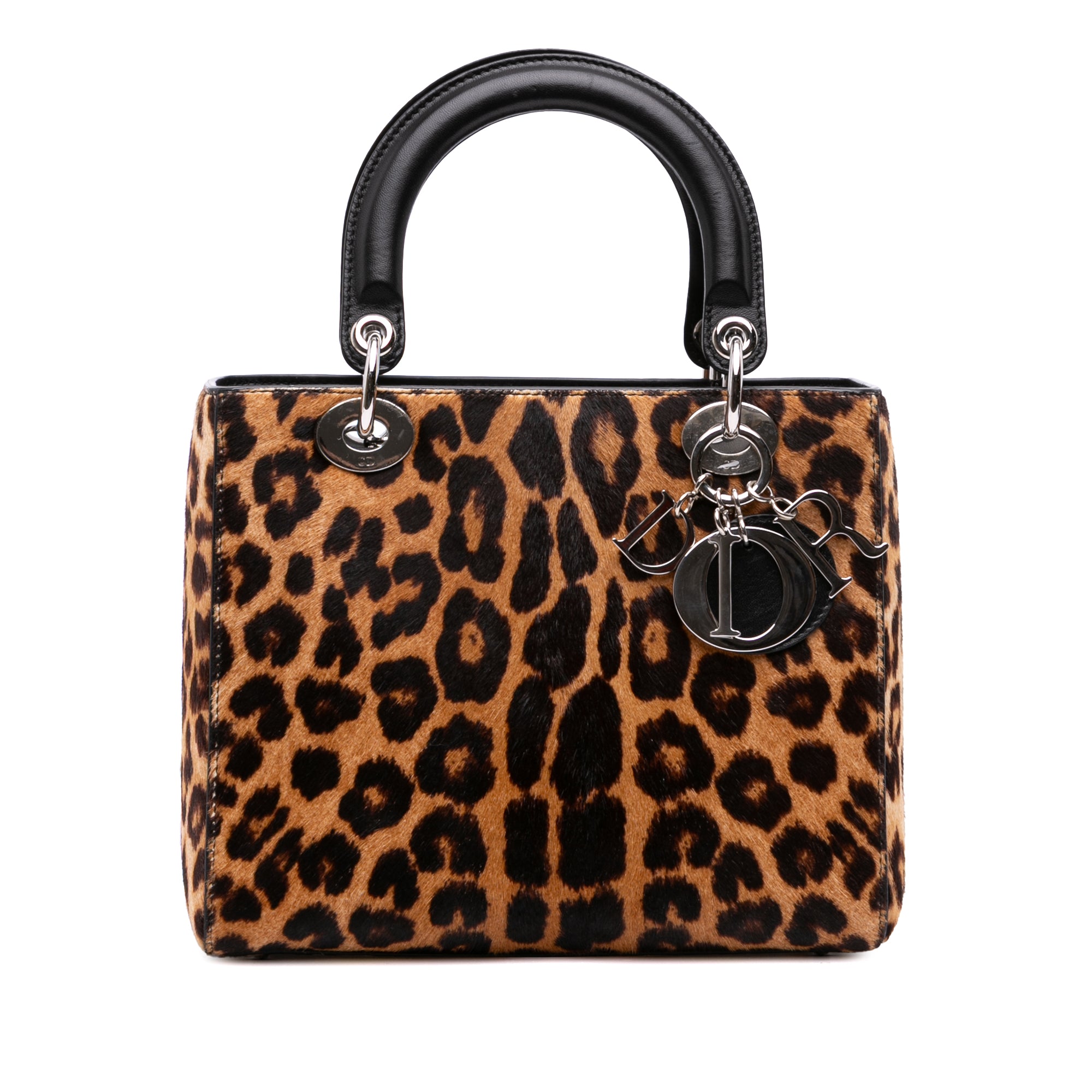 Dior Medium Pony Hair Leopard Print Lady Dior - image 1