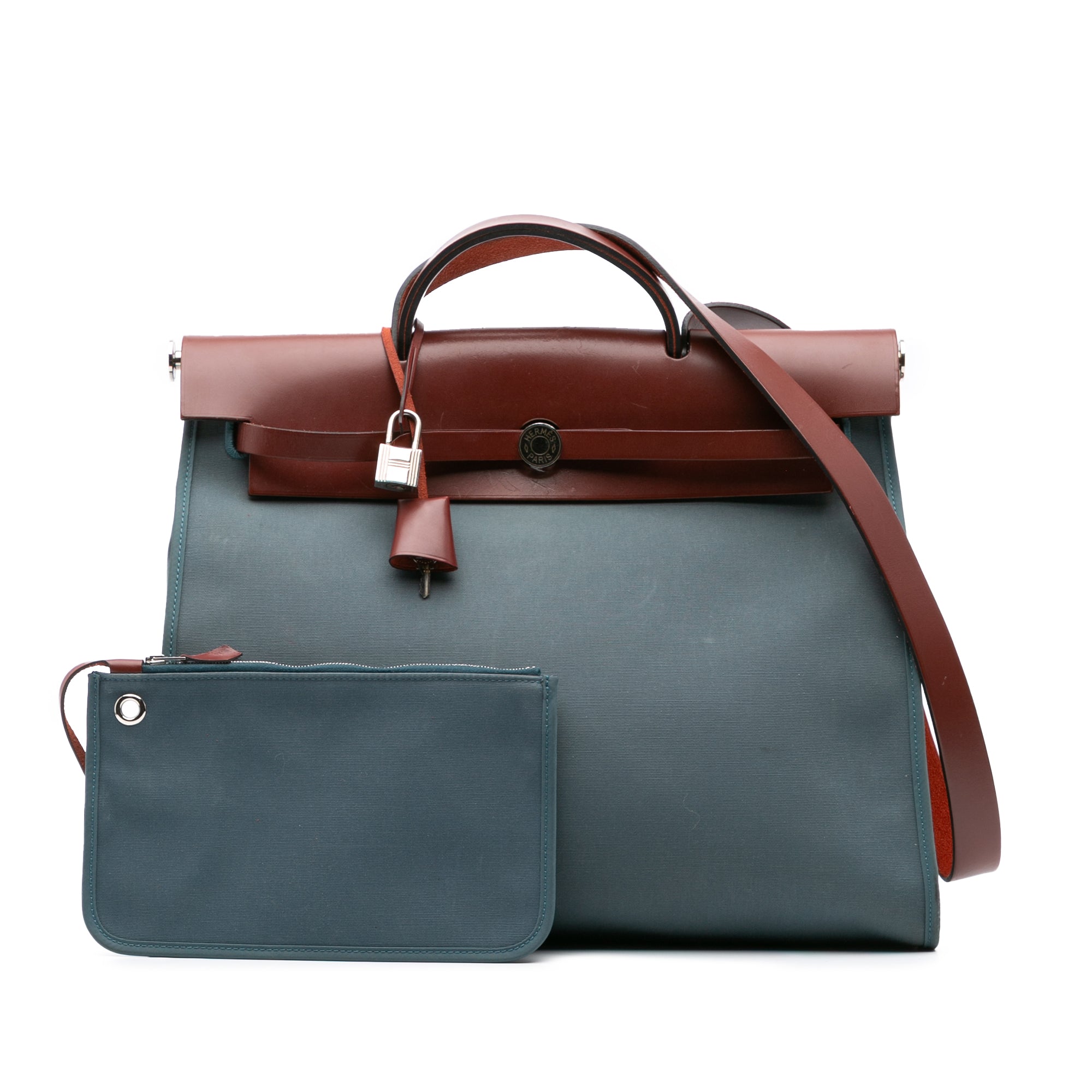Hermès Toile Herbag Zip 39 - image 10