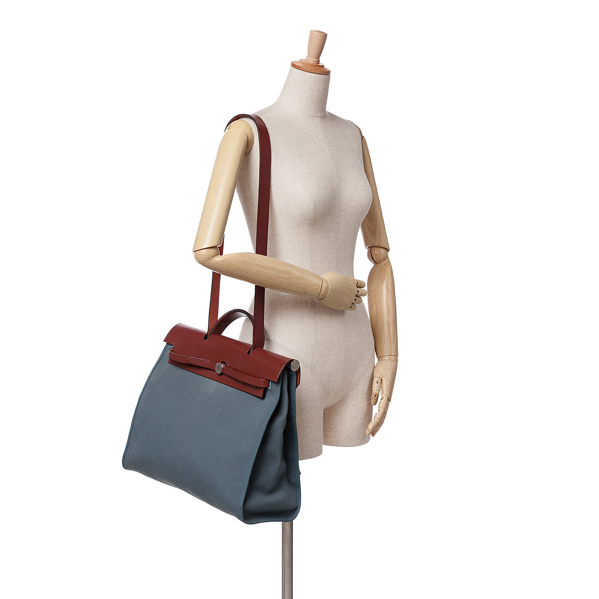 Hermès Toile Herbag Zip 39 - image 9