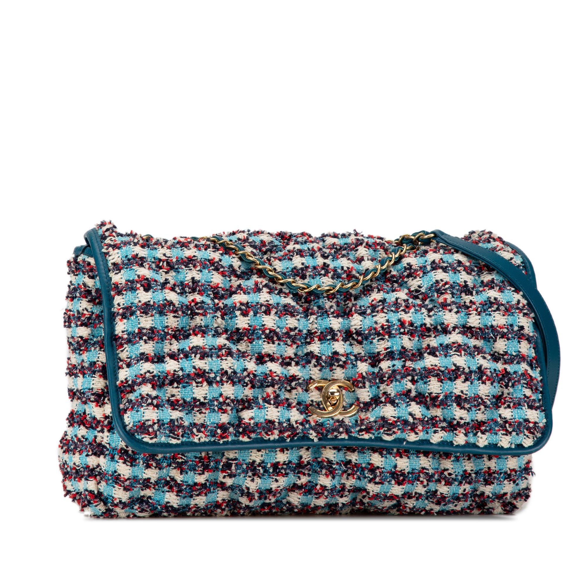Chanel Maxi Tweed Chesterfield Single Flap - image 2