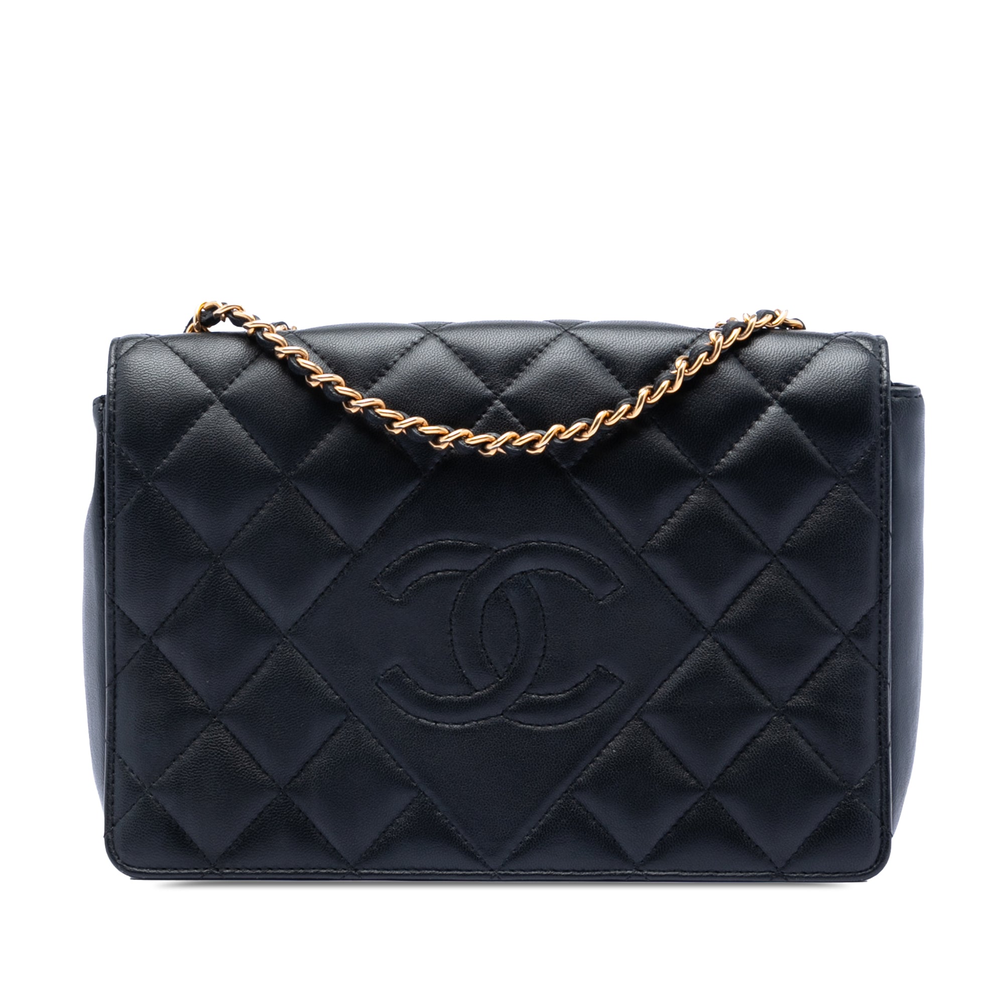 Chanel Medium Quilted Lambskin Diamond CC Flap - image 1