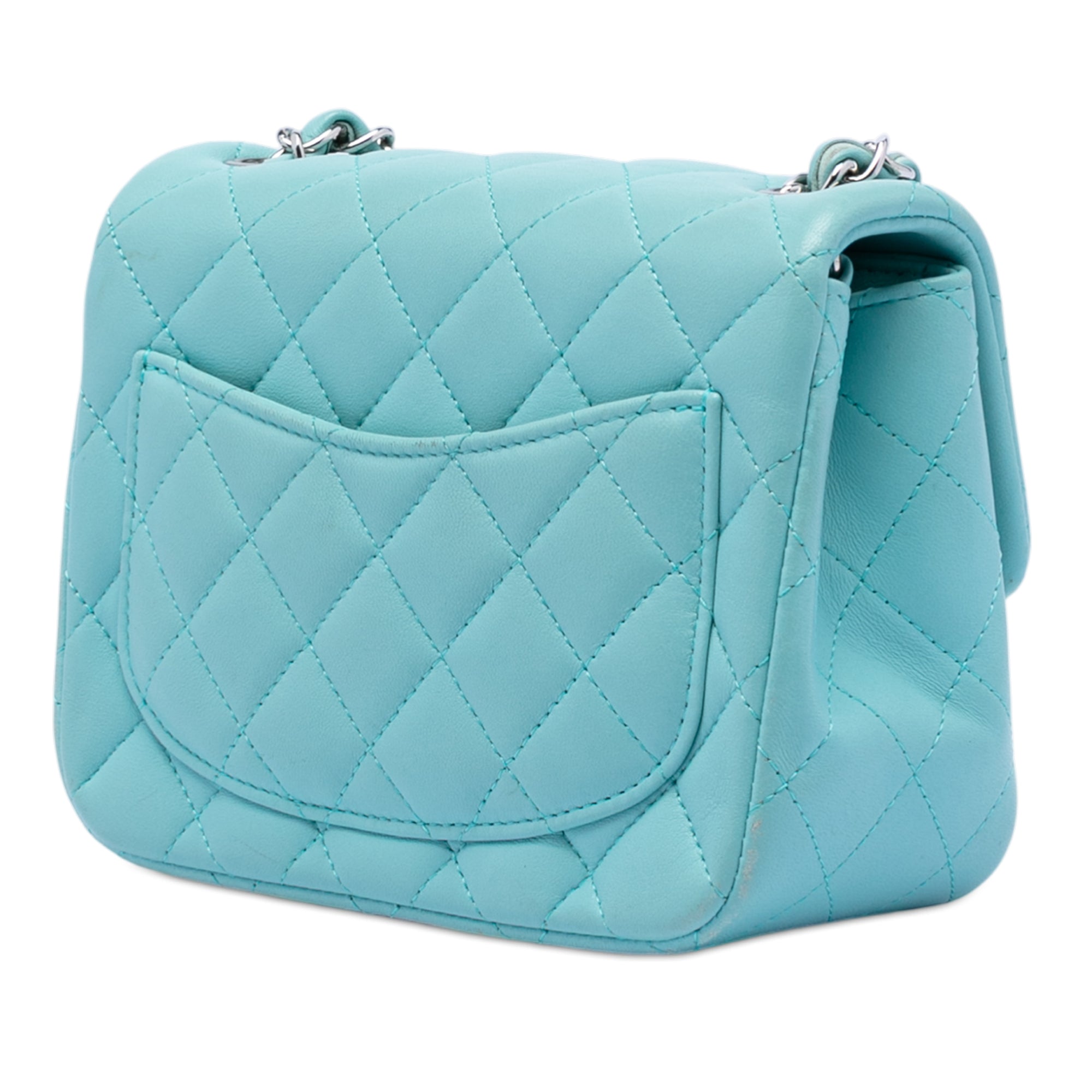 Chanel Mini Square Classic Lambskin Single Flap - image 2
