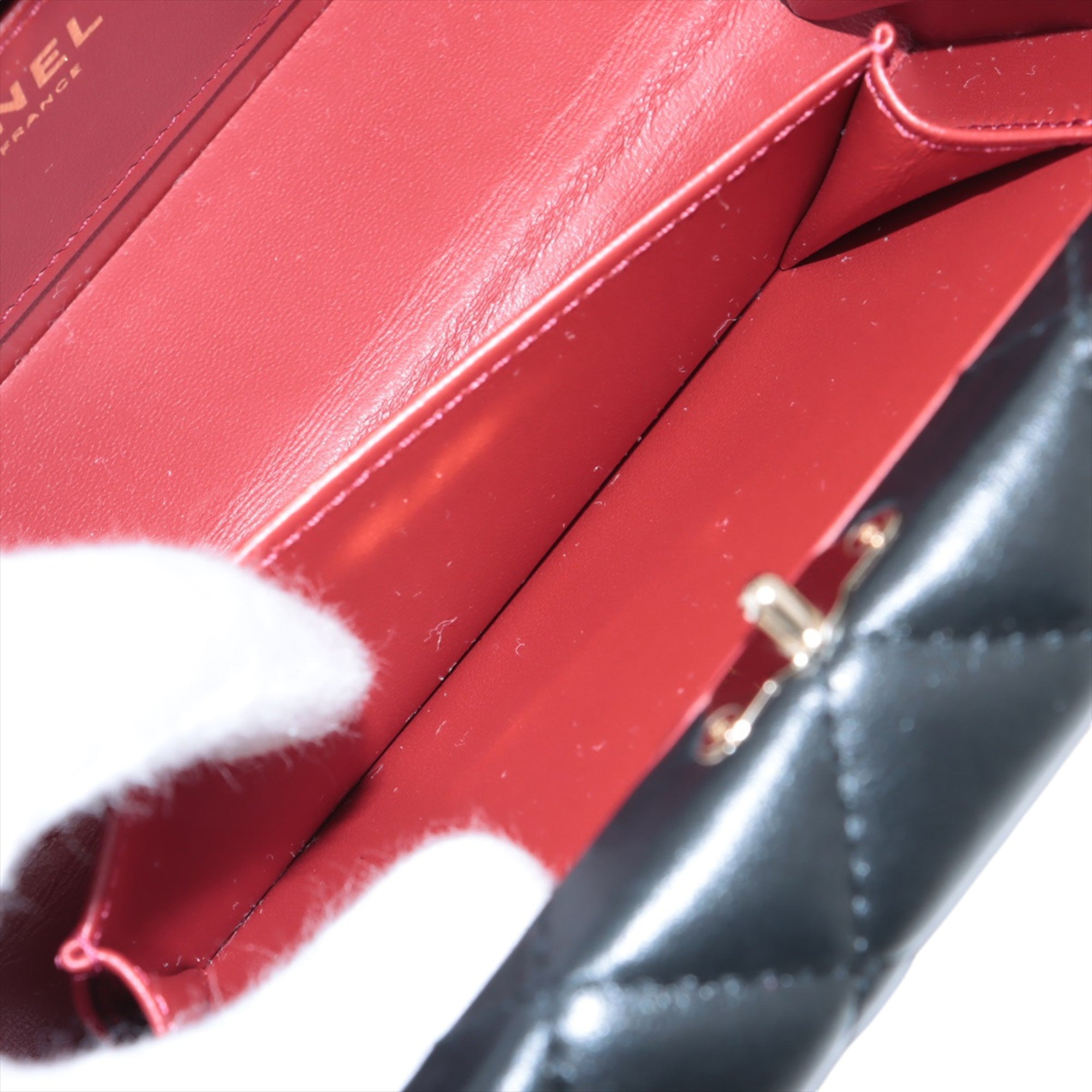 Chanel CC Quilted Lambskin Top Handle Box Bag - image 5