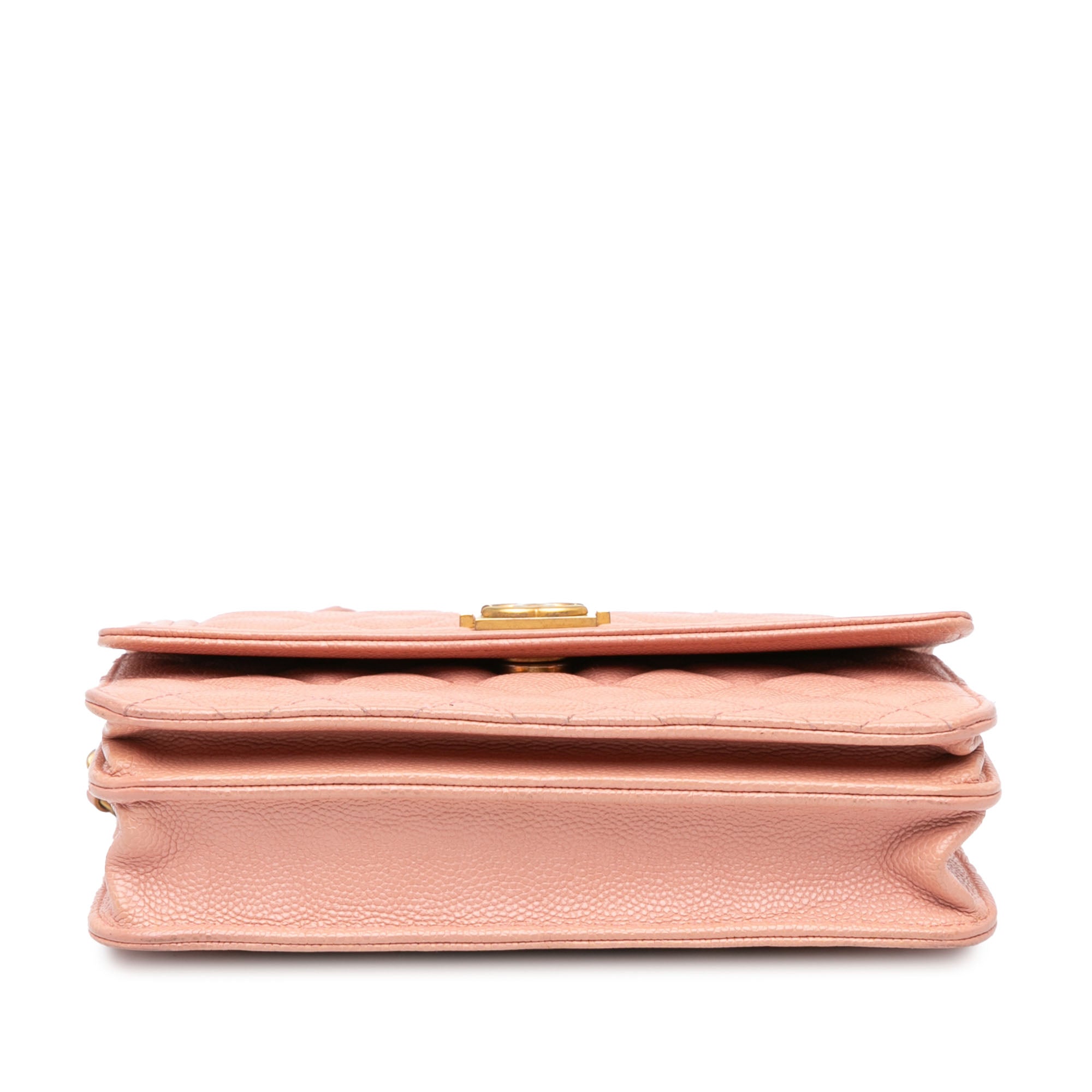Chanel Quilted Caviar Square Boy Wallet On Chain - image 3