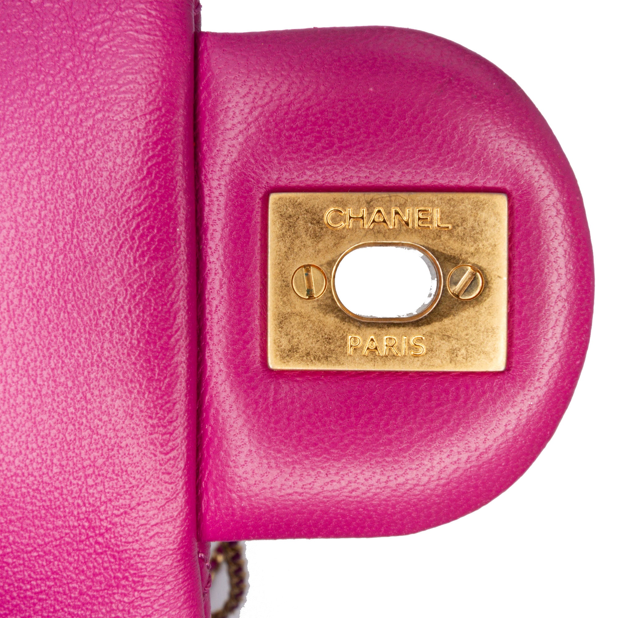 Chanel Mini Rectangular Classic Lambskin Pearl Crush Single Flap - image 8