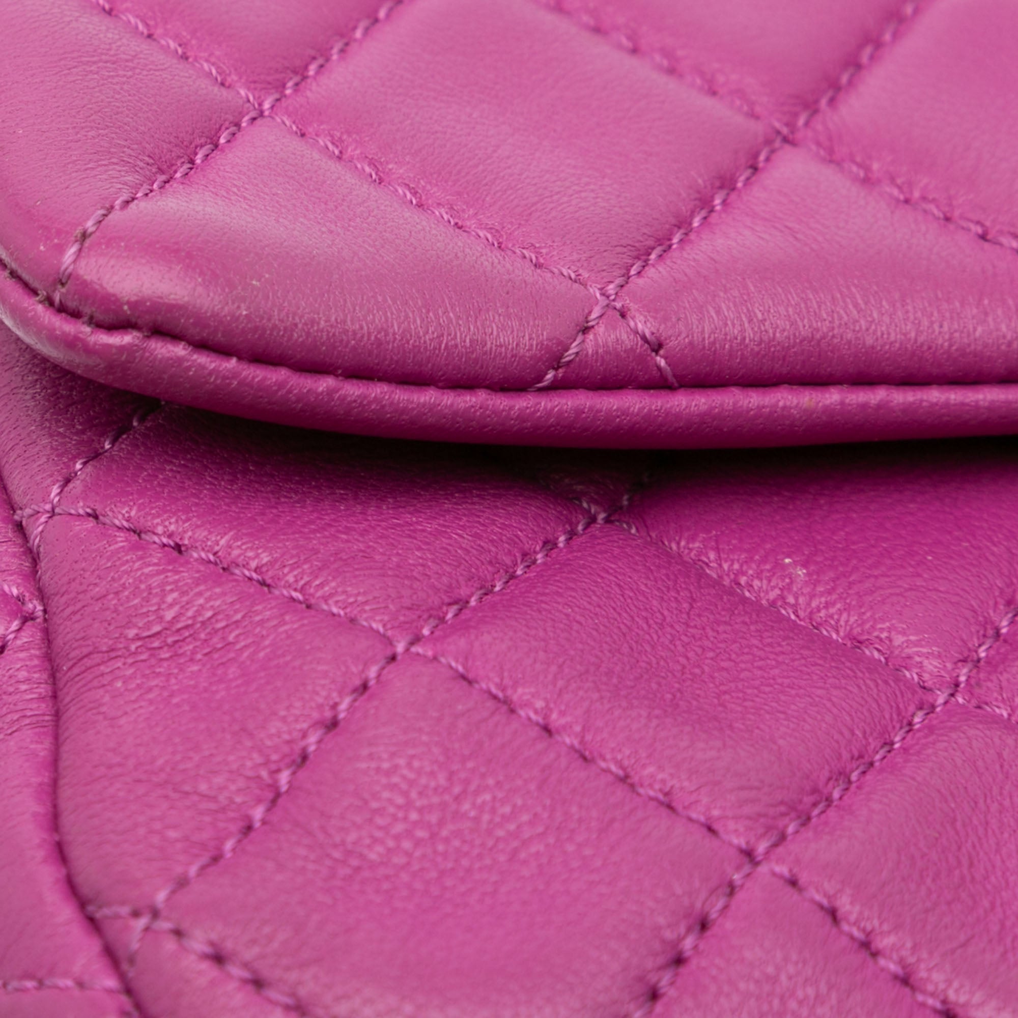 Chanel Mini Rectangular Classic Lambskin Pearl Crush Single Flap - image 9