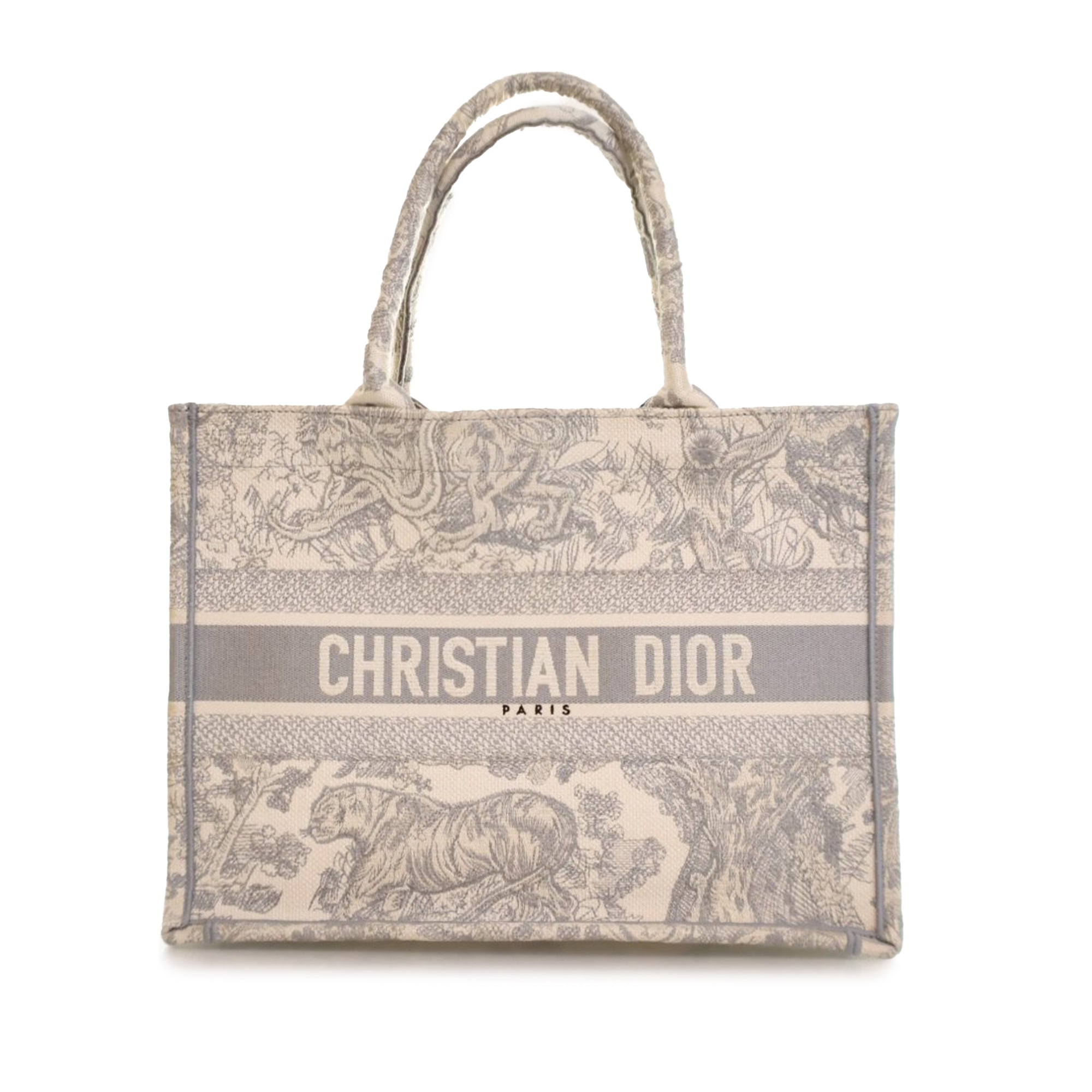 Dior Medium Toile de Jouy Reverse Embroidered Canvas Book Tote - image 1