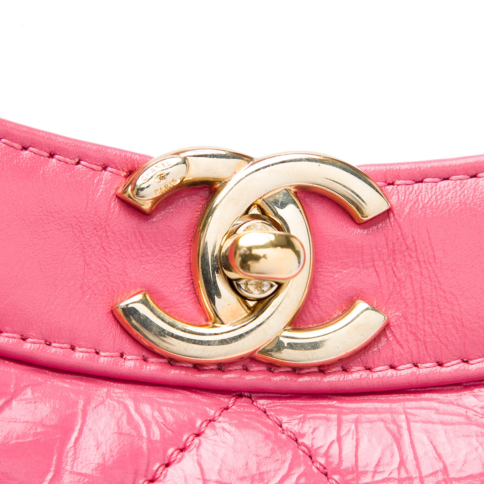 Chanel Small Quilted Shiny Aged Calfskin 31 Shopping Bag - image 5