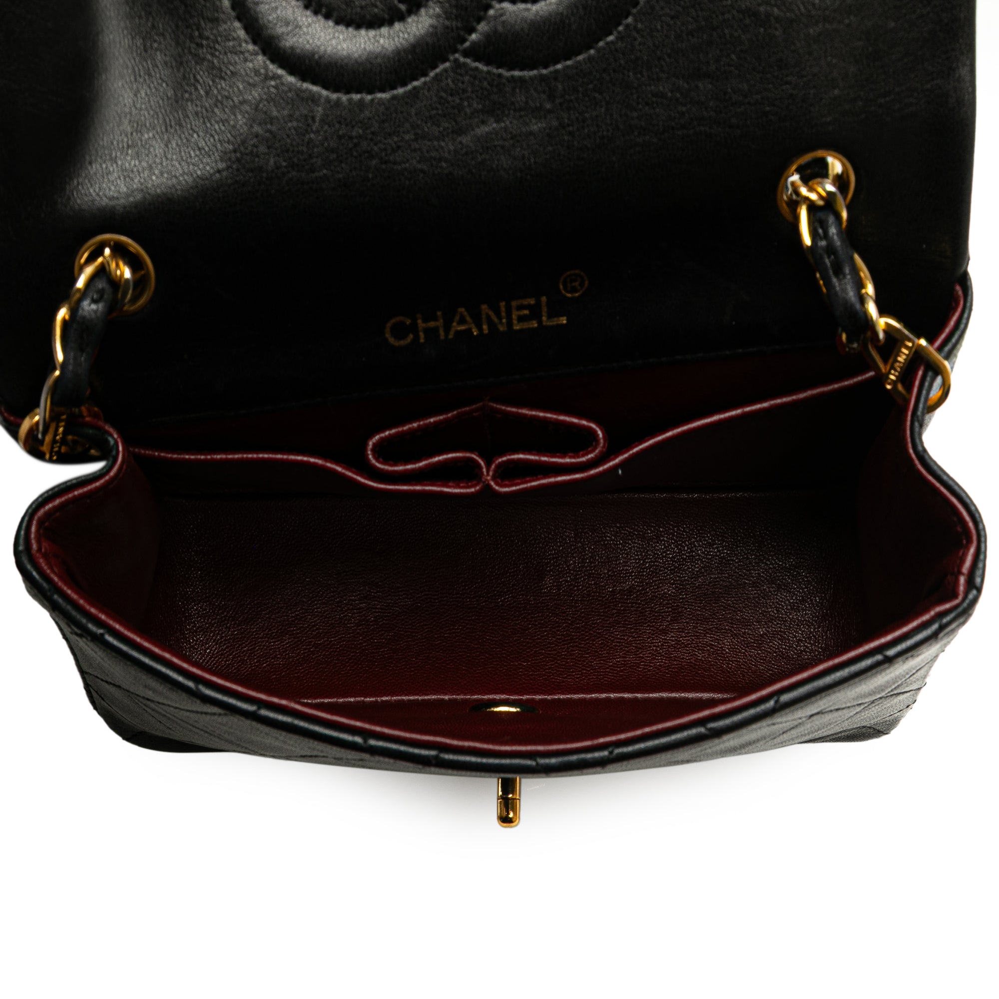 Chanel Mini CC Quilted Lambskin Full Flap - image 4