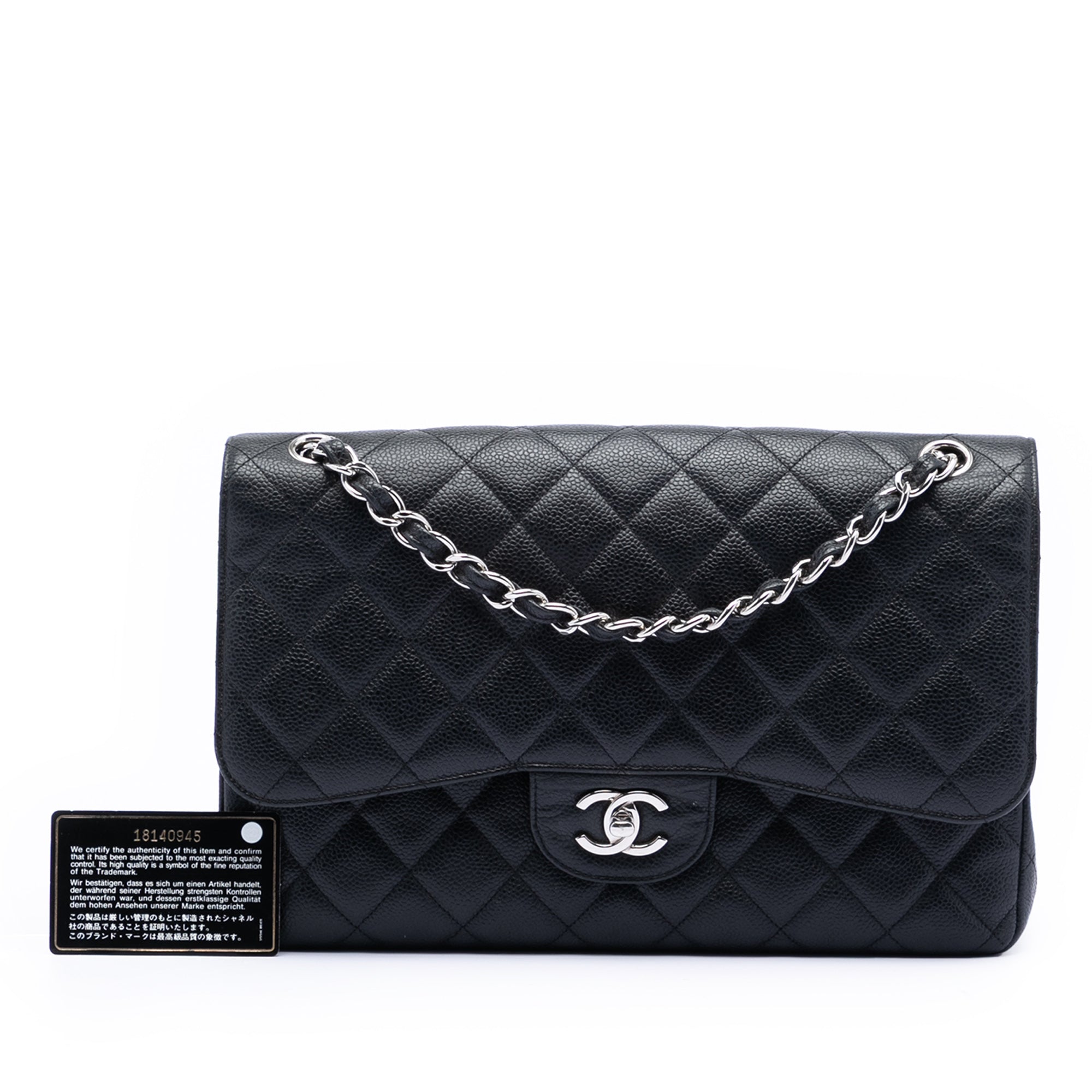 Chanel Jumbo Classic Caviar Double Flap - image 8