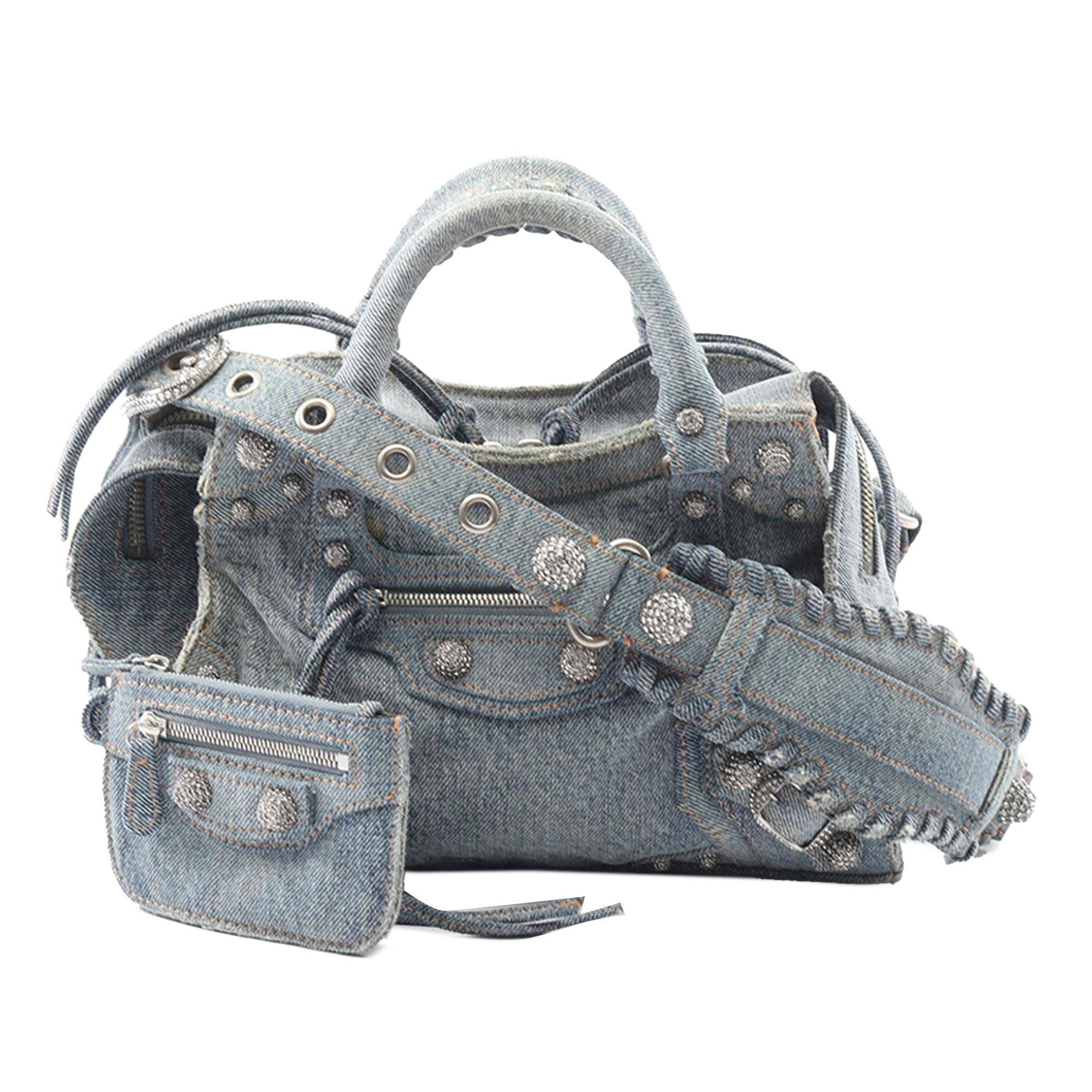 Balenciaga Denim Motocross Neo Cagole XS - image 1