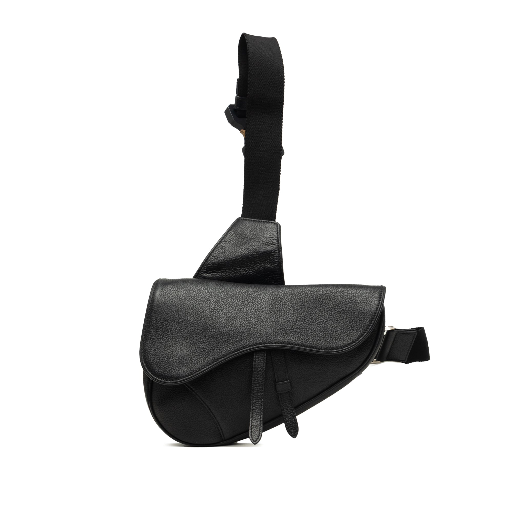 Dior Grained Calfskin Saddle Bag - image 1