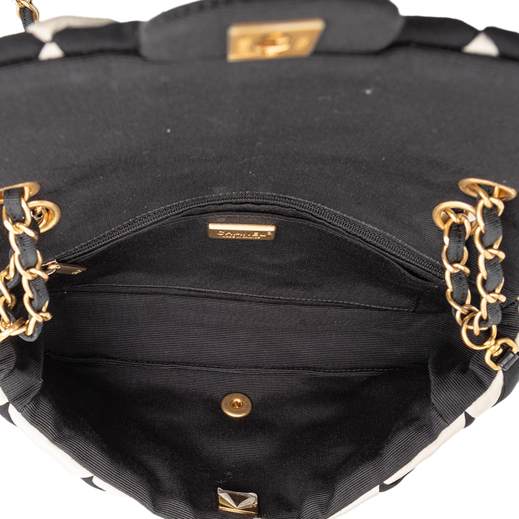 Chanel Medium Satin Metiers D Art Checkered Embellished Flap - image 4