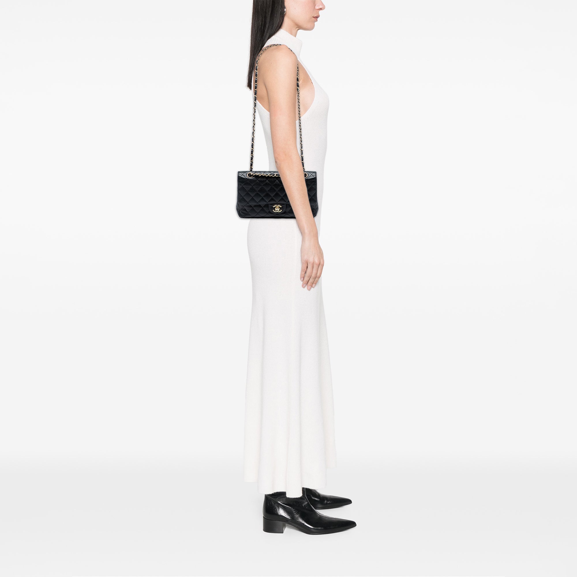 Chanel Medium Classic Caviar Double Flap - image 7