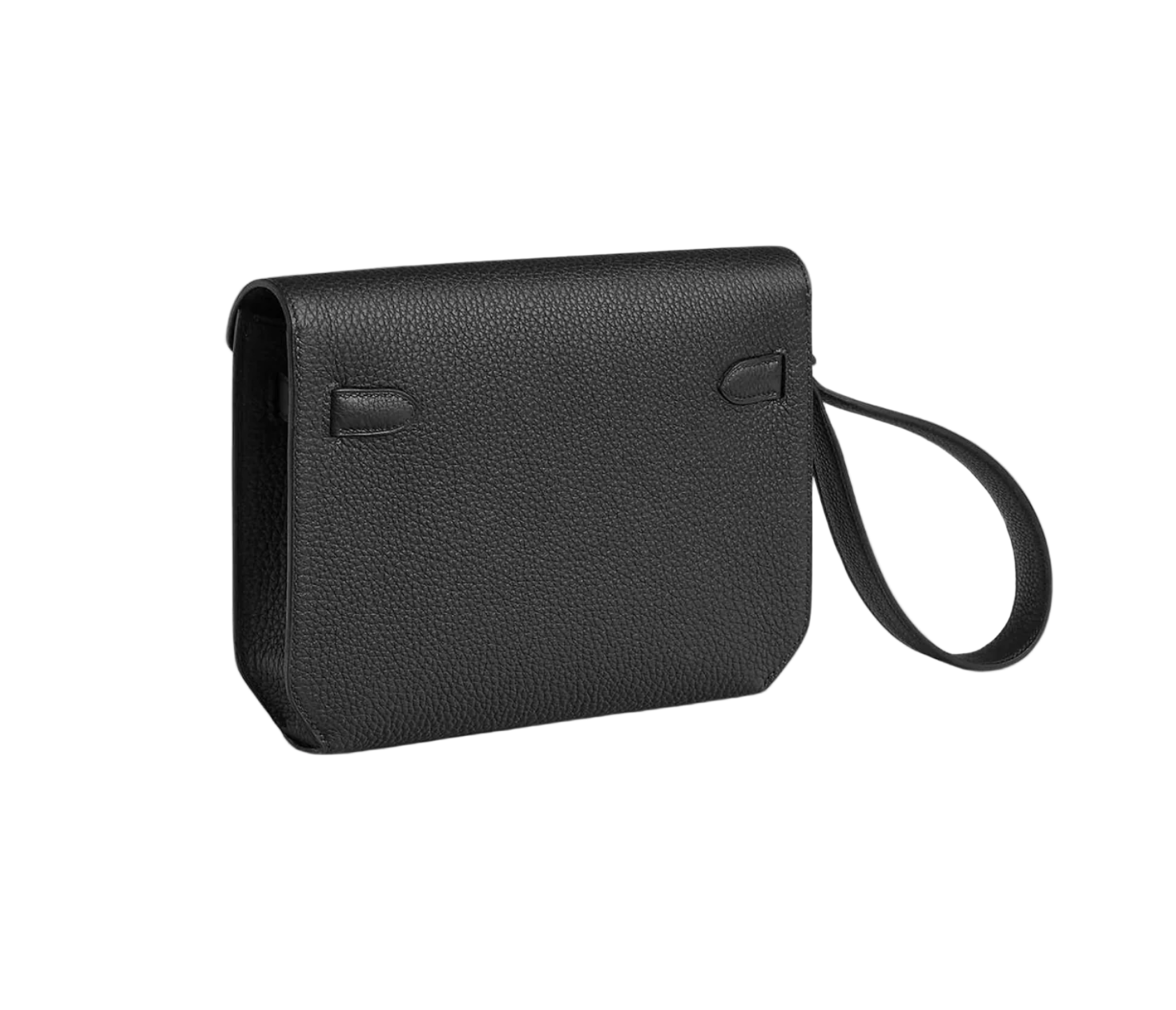 Hermès Kelly Dépêches 25 Pouch in Togo Calfskin with So Black Hardware