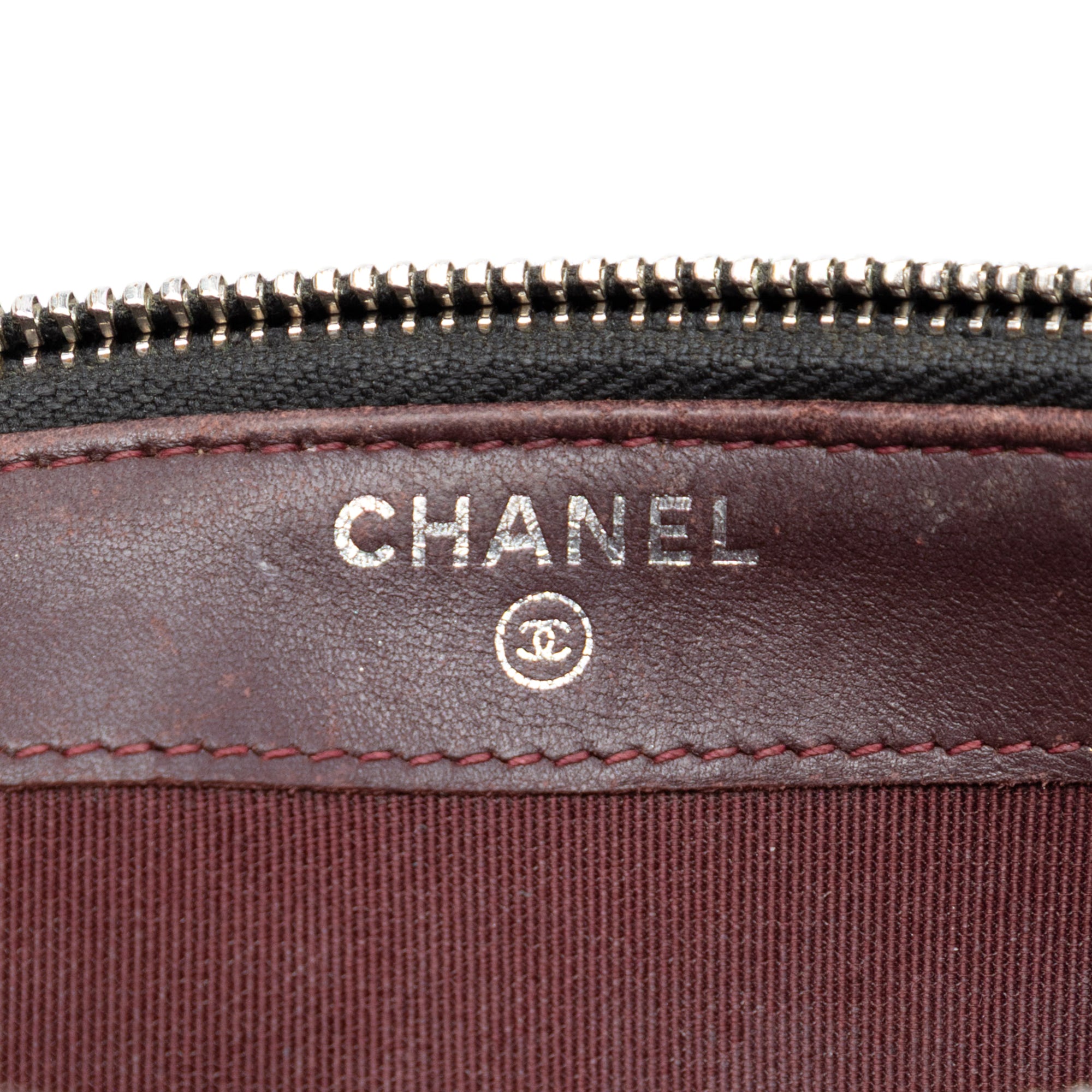 Chanel CC Quilted Lambskin Double Zip Clutch With Chain - image 5