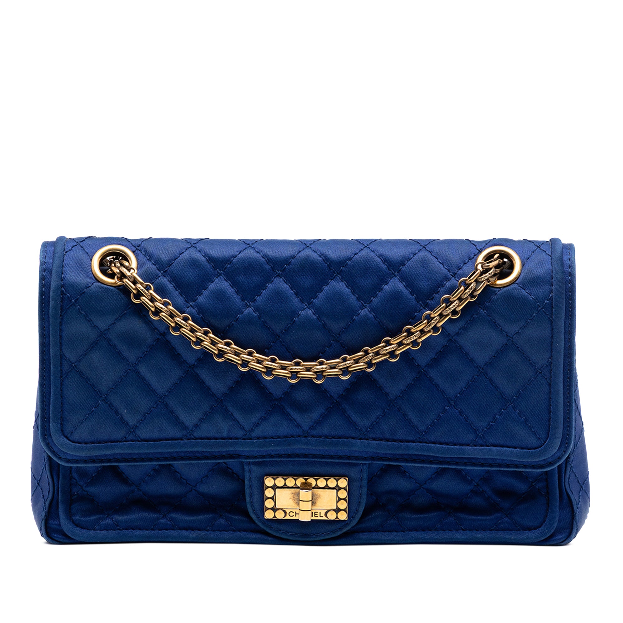 Chanel Quilted Satin Reissue 2.55 Double Flap 225 - image 1