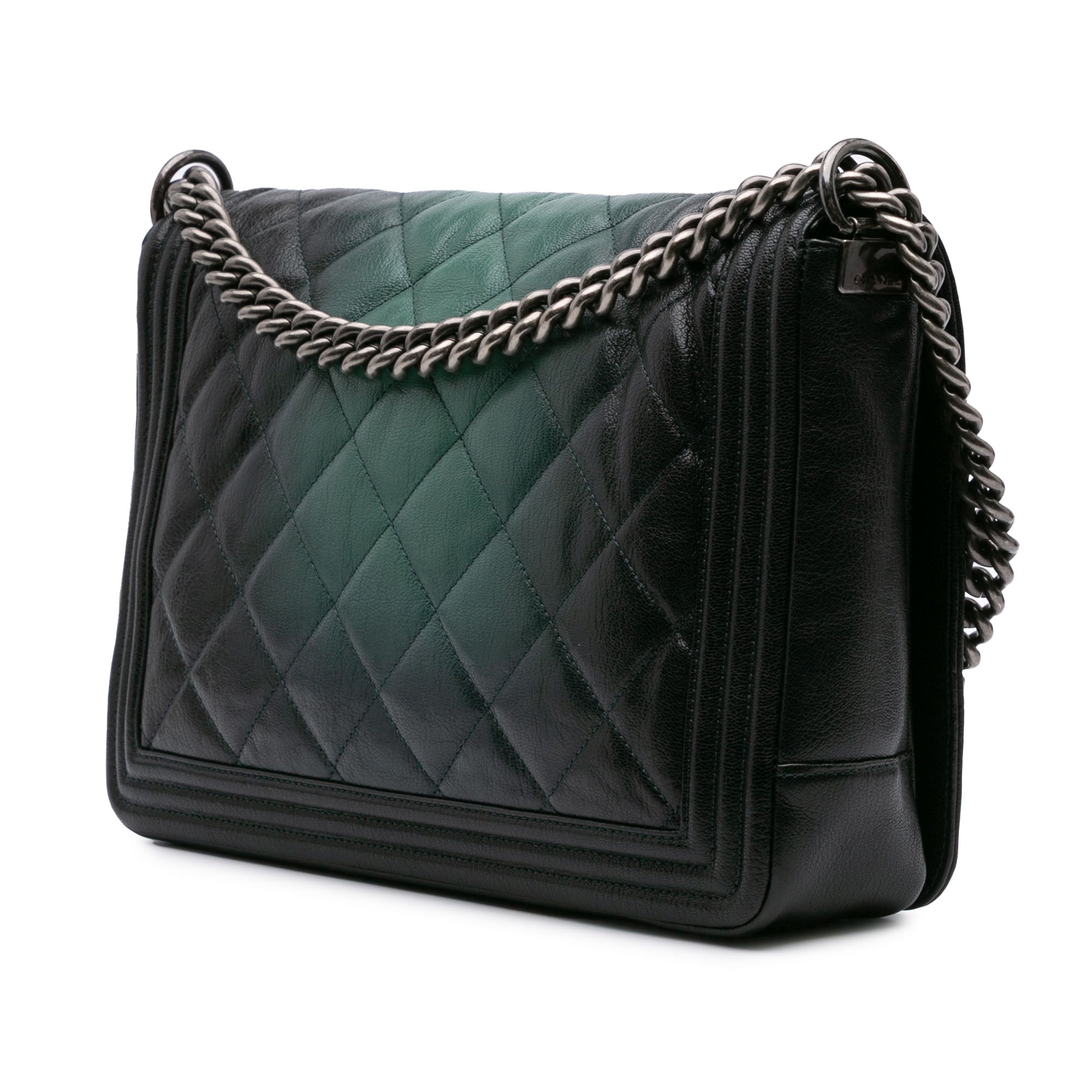 Chanel Large Quilted Calfskin Ombre Boy Flap - image 2