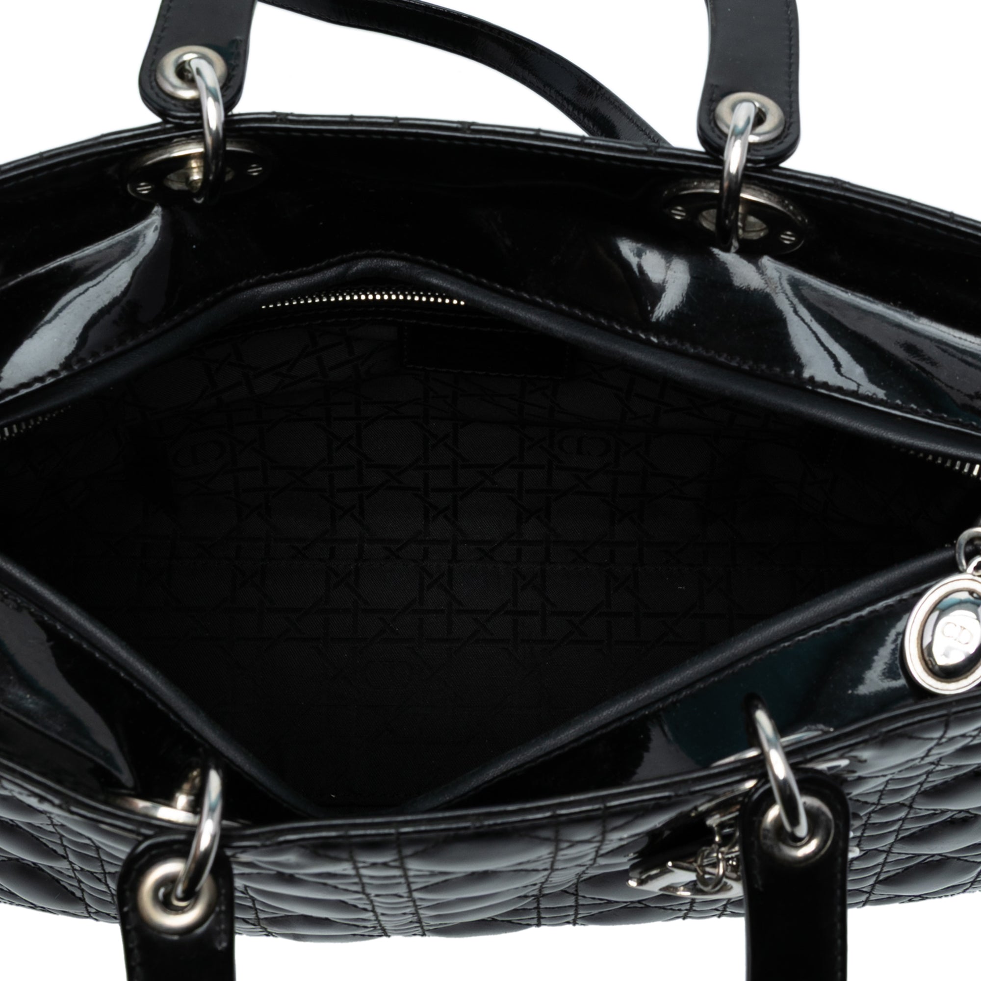 Dior Large Patent Cannage Lady Dior - image 4