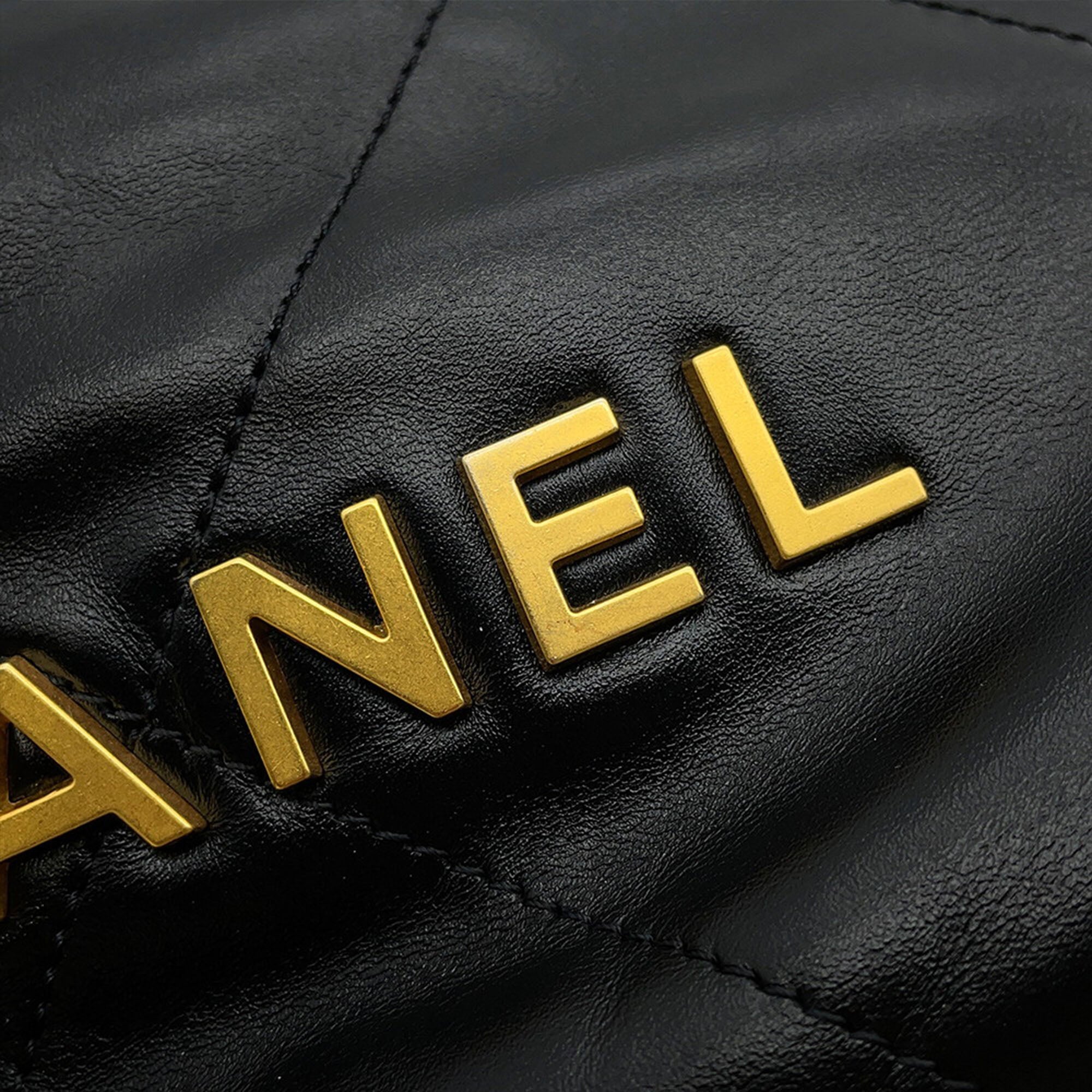 Chanel Mini Shiny Calfskin 22 Handbag - image 7