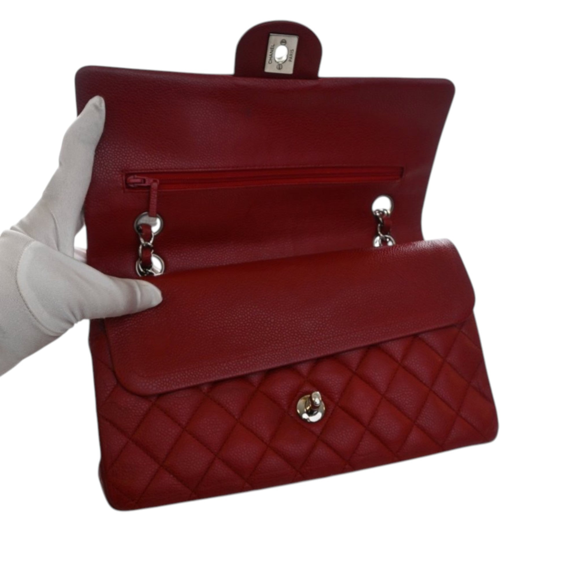 Chanel Medium Classic Caviar Double Flap - image 7