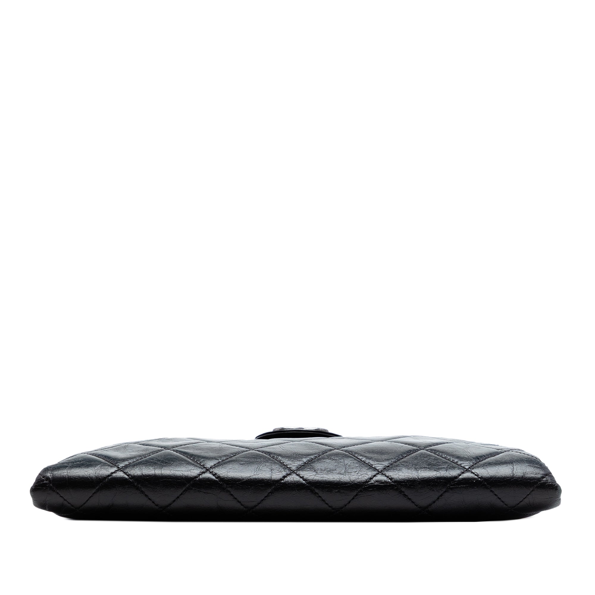 Chanel Quilted Glazed Calfskin Coco Pleats Chain Clutch - image 3