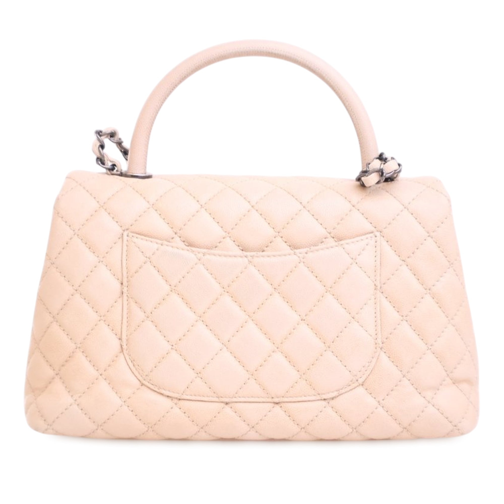 Chanel Medium Quilted Caviar Coco Top Handle Bag - image 3