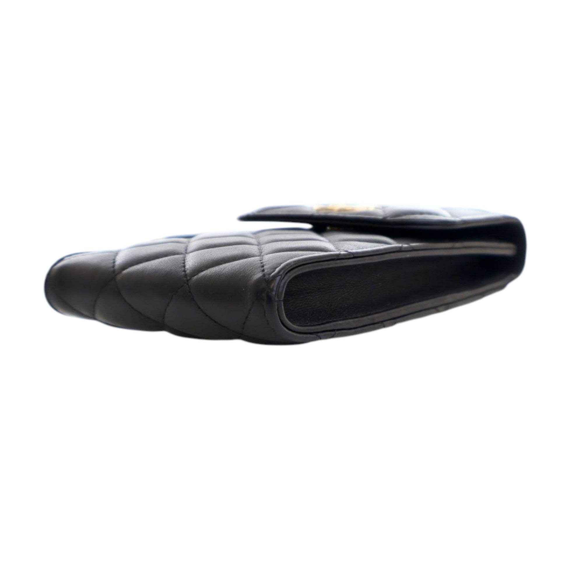 Chanel CC Quilted Lambskin Pearl Phone Holder - image 12