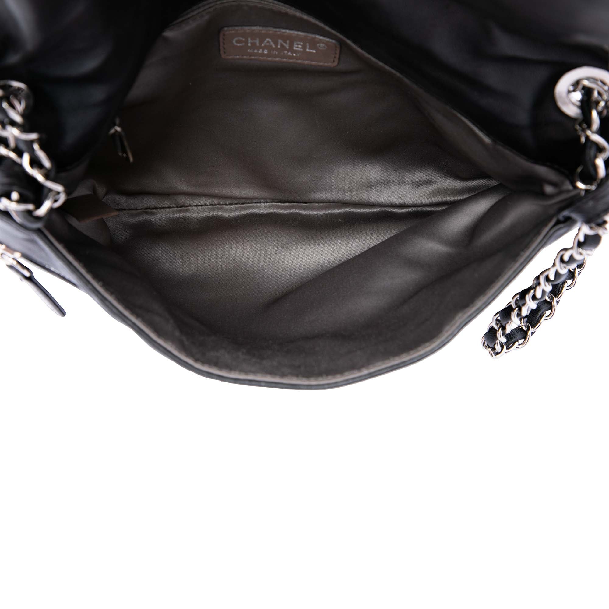 Chanel Quilted Metallic Distressed Lambskin CC Crystal Flap - image 4